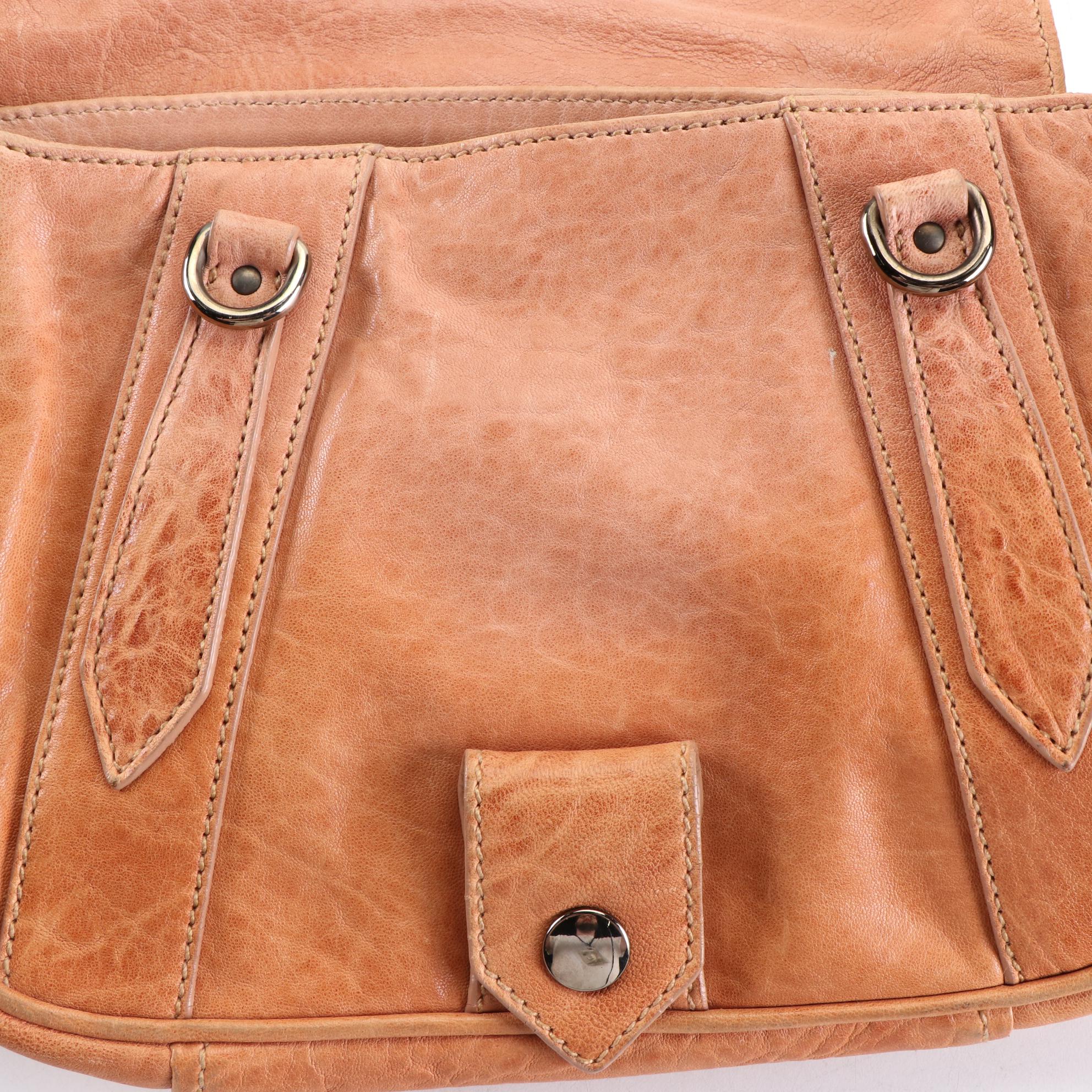 Miu Miu Leather Front Flap Shoulder Bag