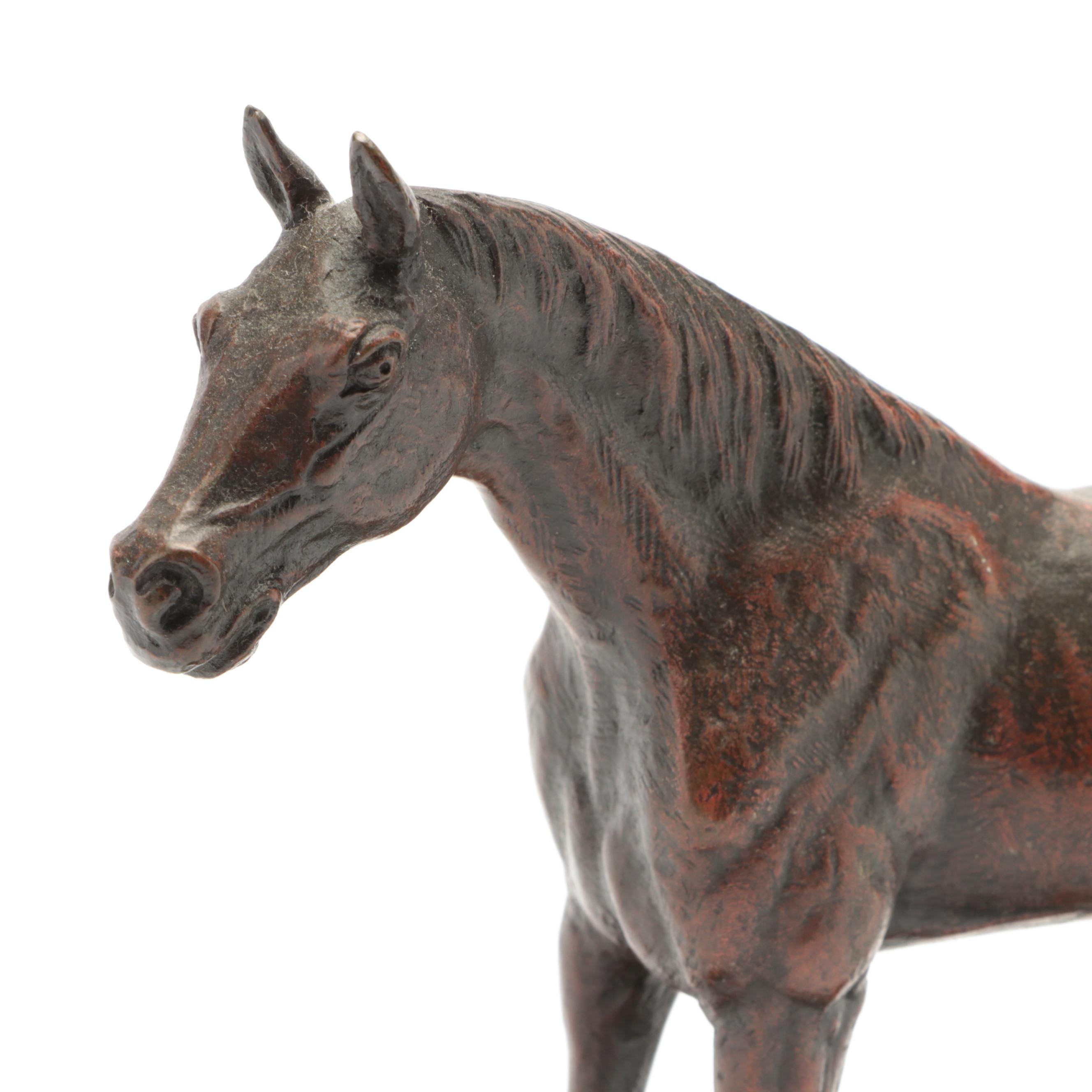 Equine Bronze Sculpture After Jules Moigniez, Early to Mid 20th Century