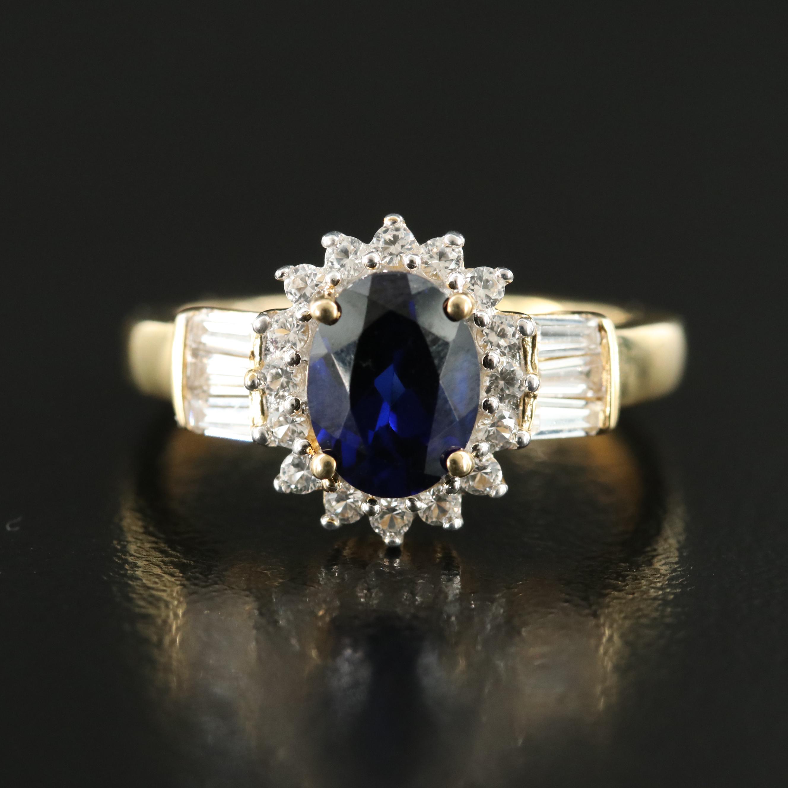 Sterling Sapphire Ring