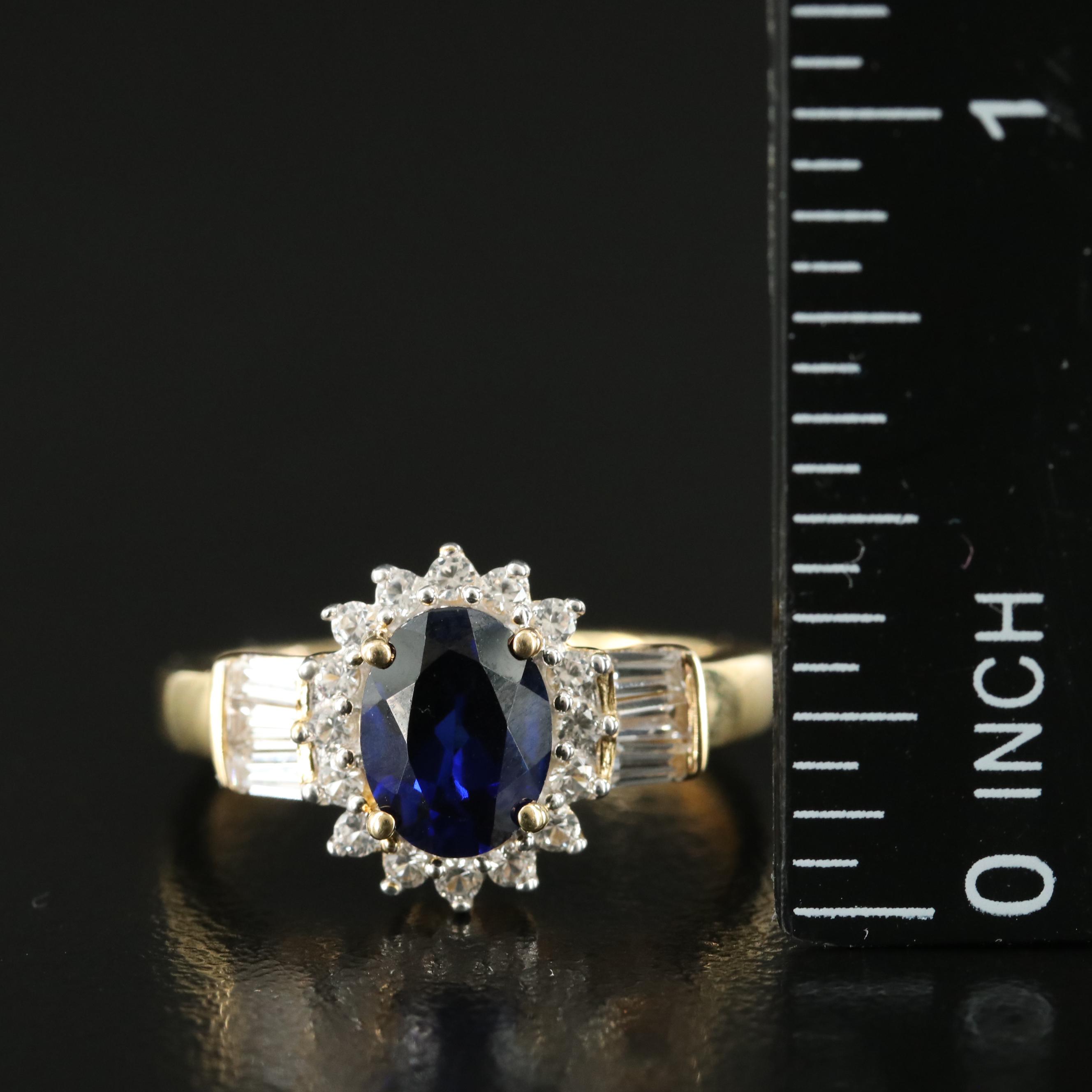 Sterling Sapphire Ring