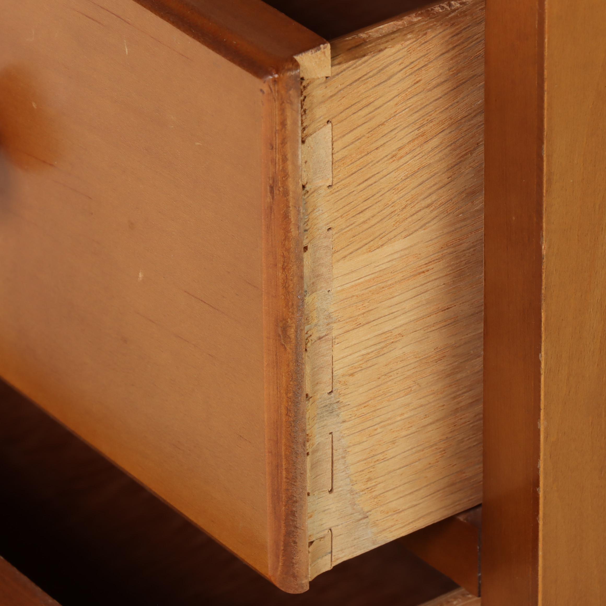 American Colonial Style Maple Four-Drawer "Apothecary" Chest