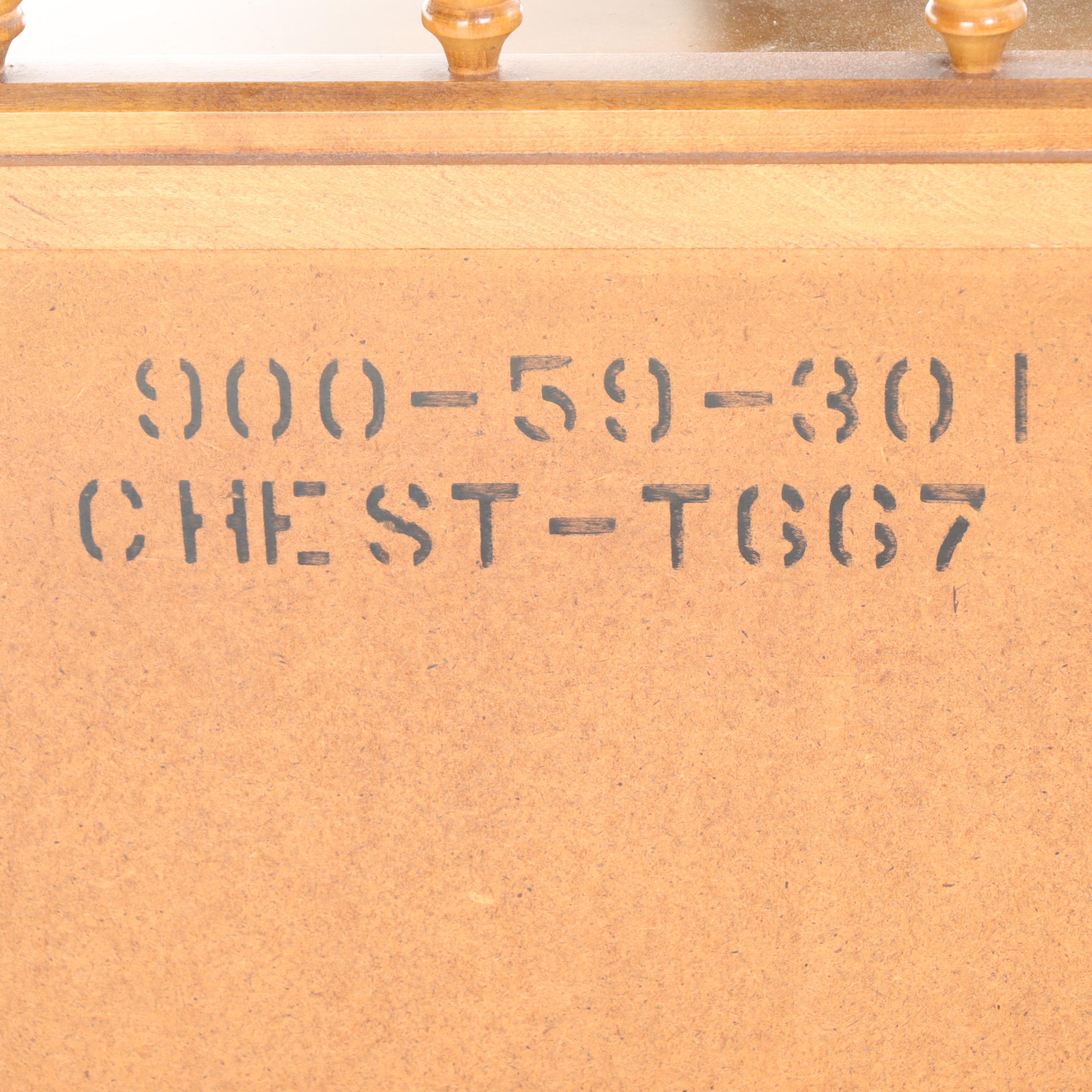 American Colonial Style Maple Four-Drawer "Apothecary" Chest