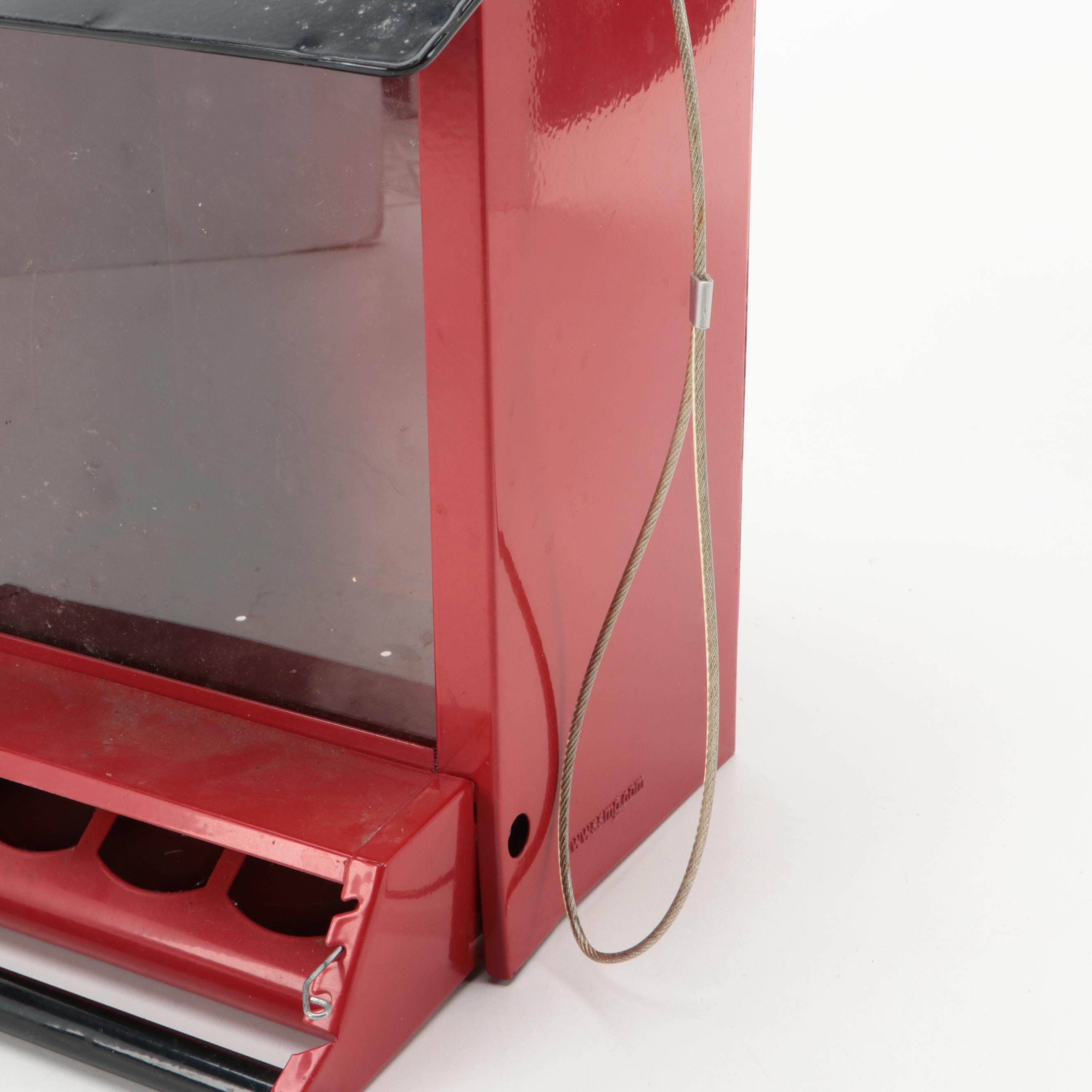 WoodLink Bat House with Other Metal Squirrel-Resistant Hopper Bird Feeder