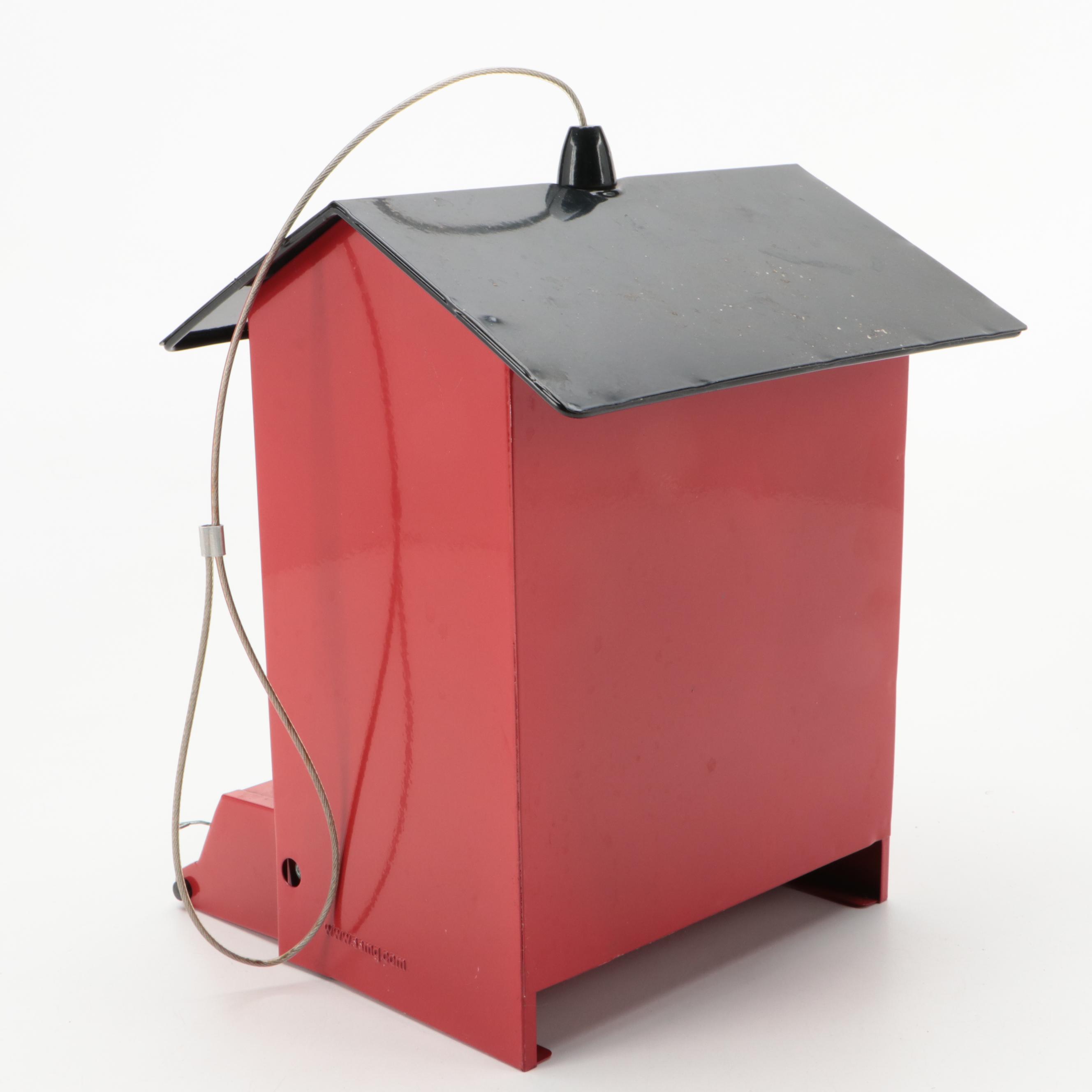 WoodLink Bat House with Other Metal Squirrel-Resistant Hopper Bird Feeder