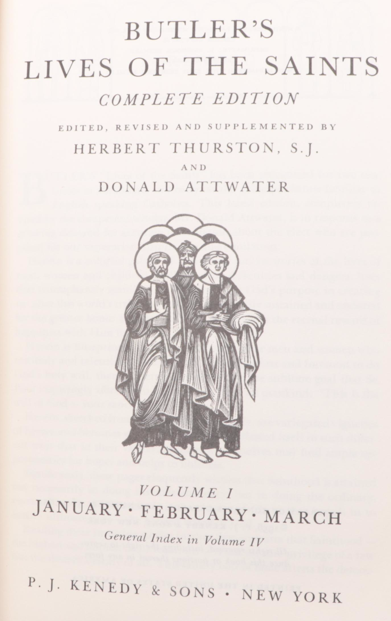 "Butler's Lives of Saints" Complete Set Edited by H Thurston and D. Attwater