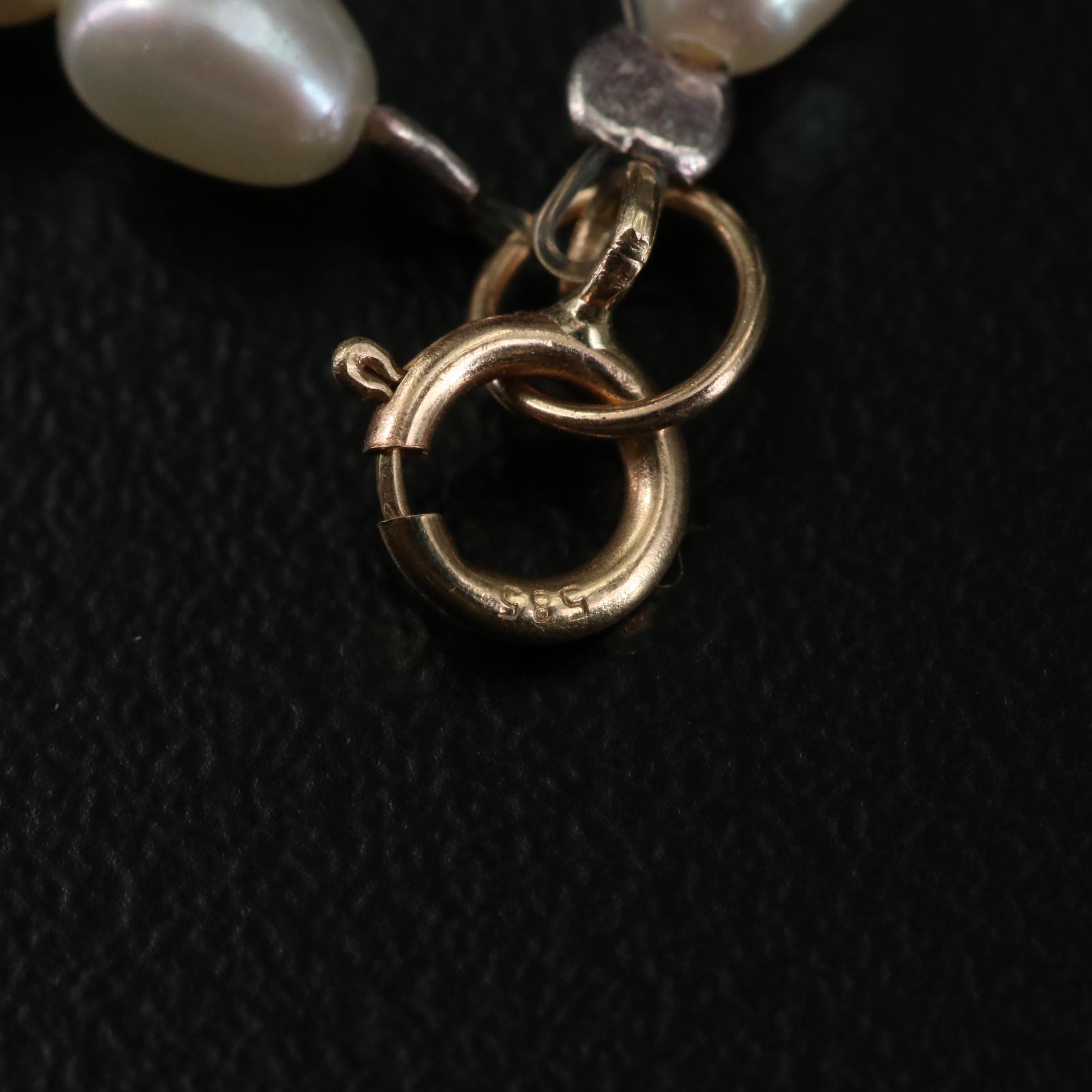 14K Cultured Pearl, Ruby, and Citrine Beaded Labradorite Necklace