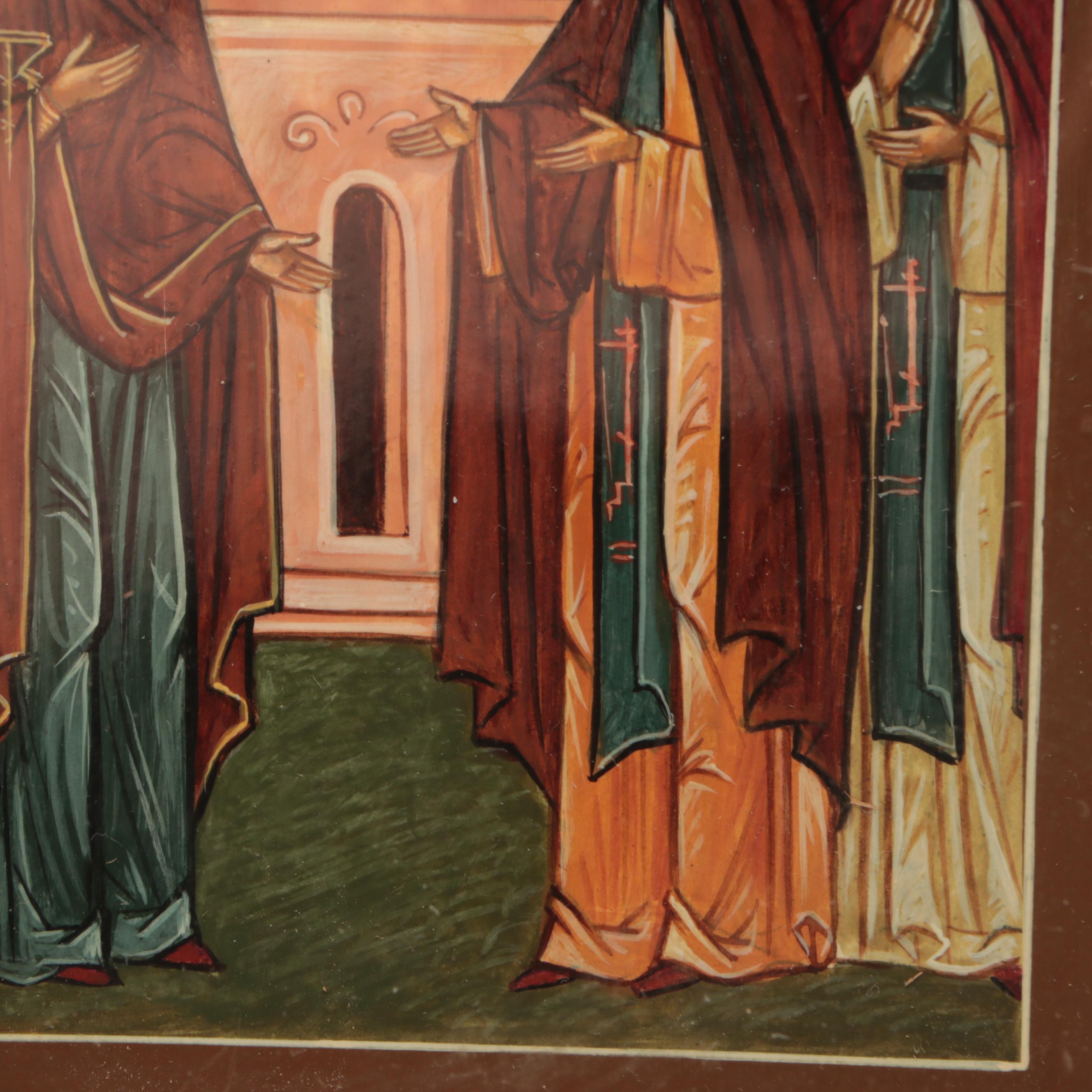 Eastern Orthodox Icon of the Vision of St. Sergius of Radonezh