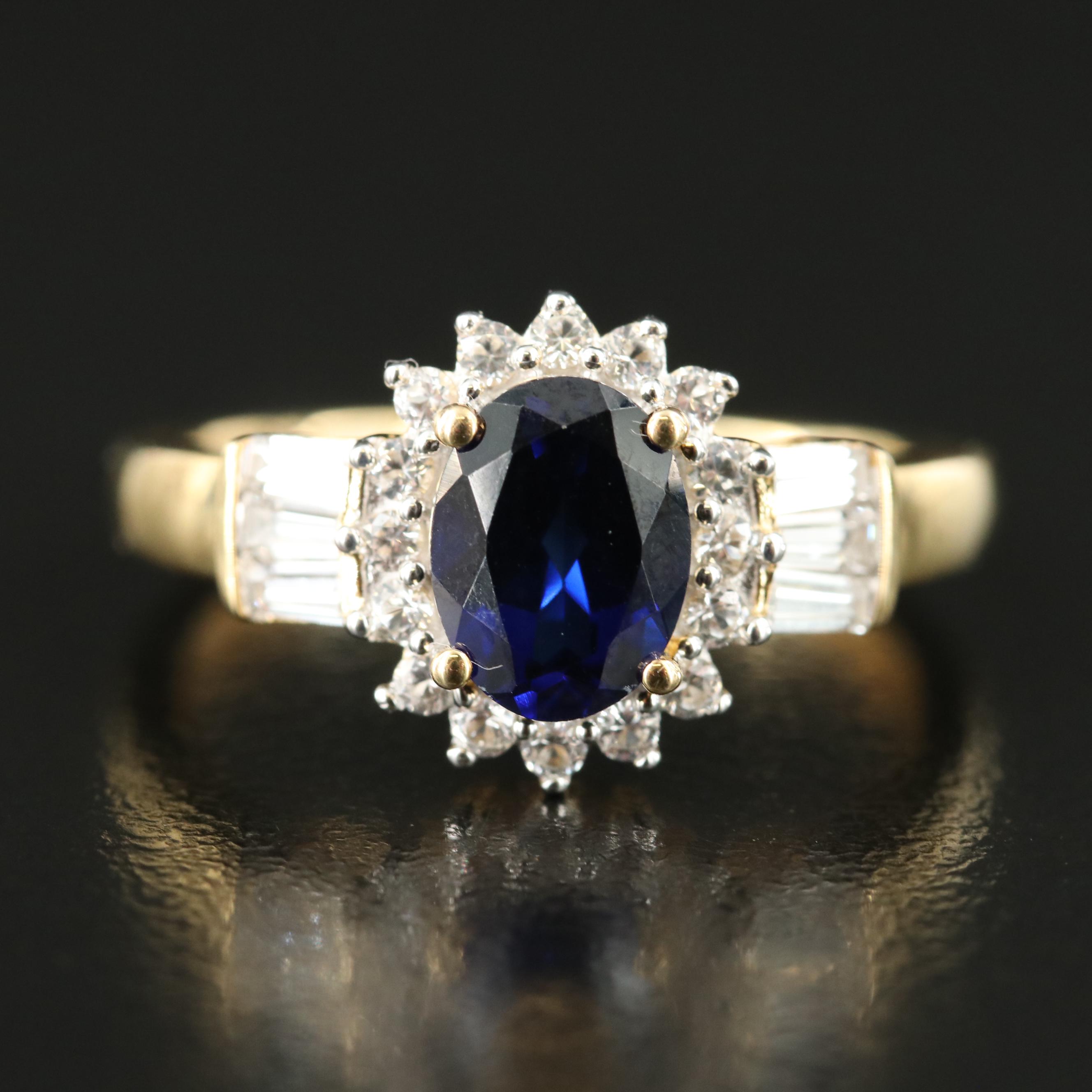 Sterling Sapphire Ring