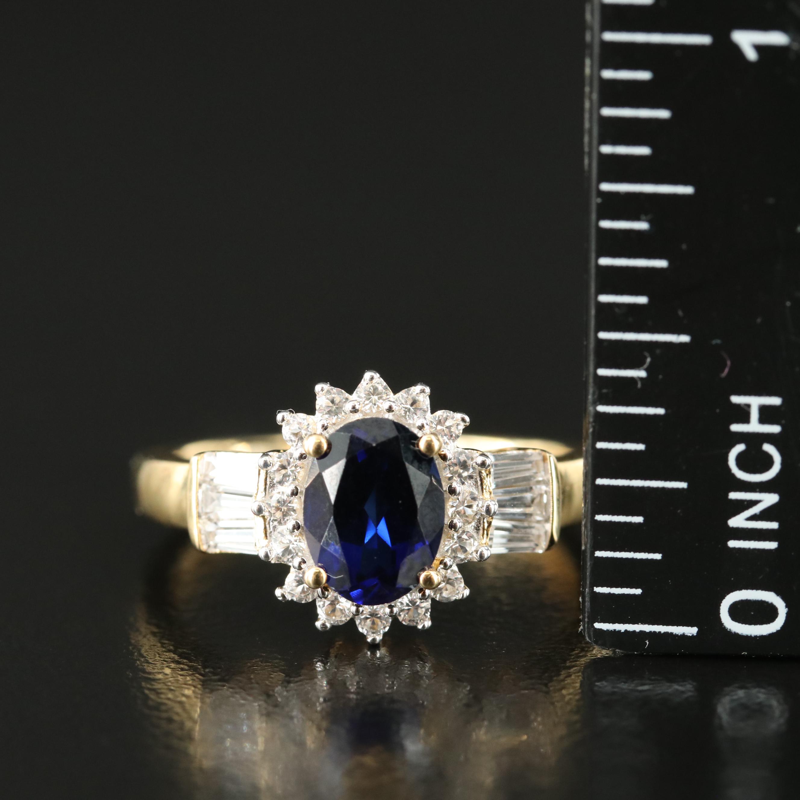 Sterling Sapphire Ring