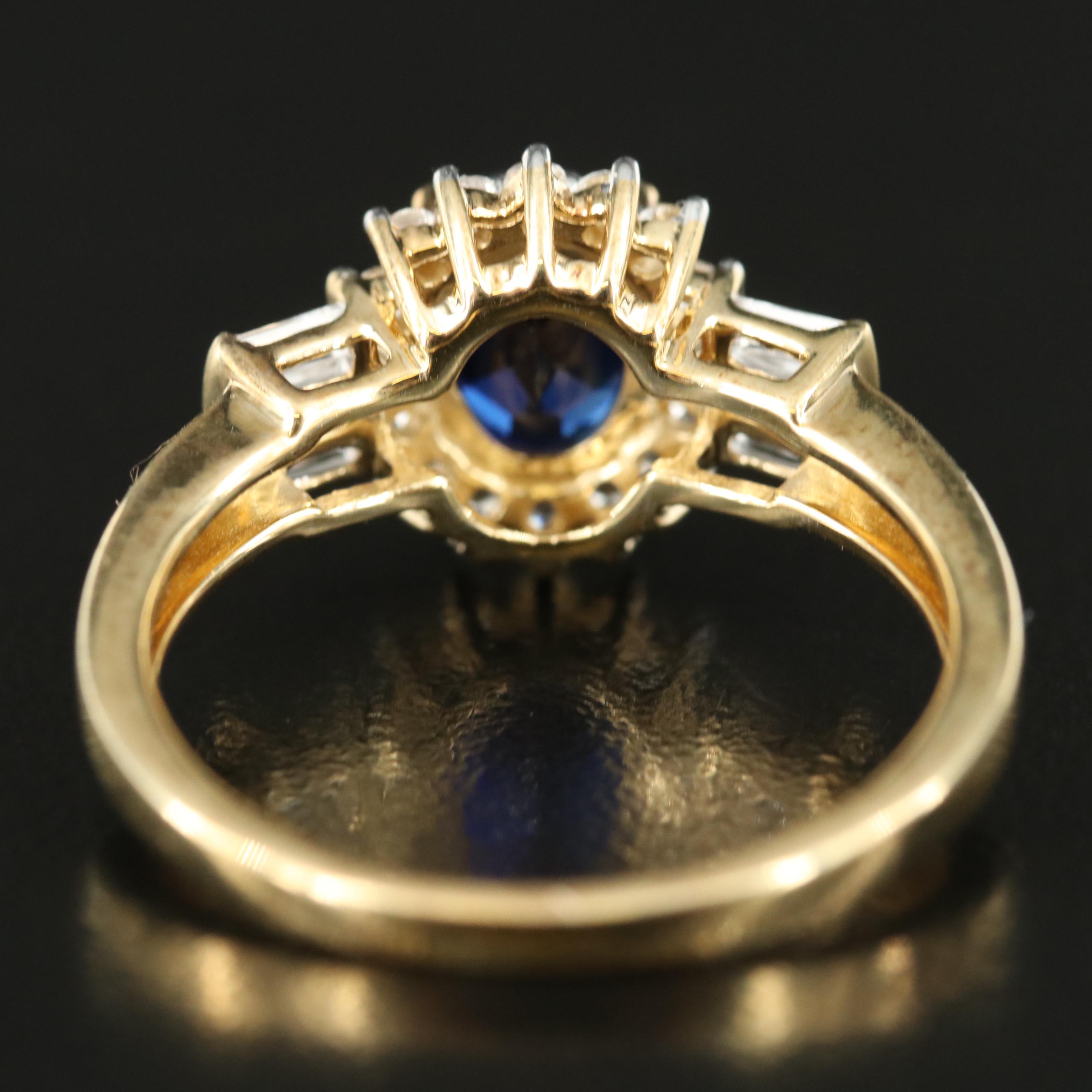 Sterling Sapphire Ring