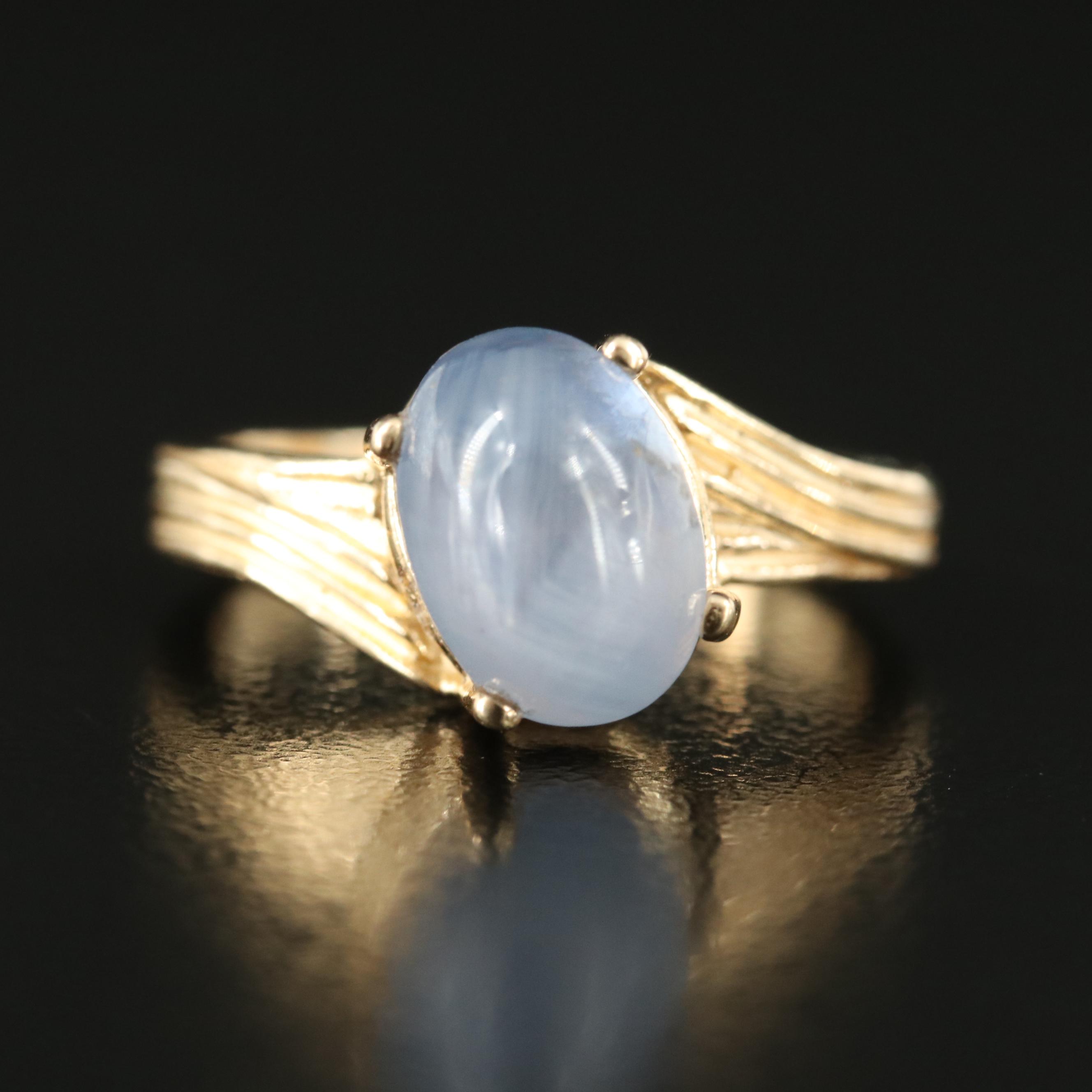 14K 5.75 CT Star Sapphire Ring