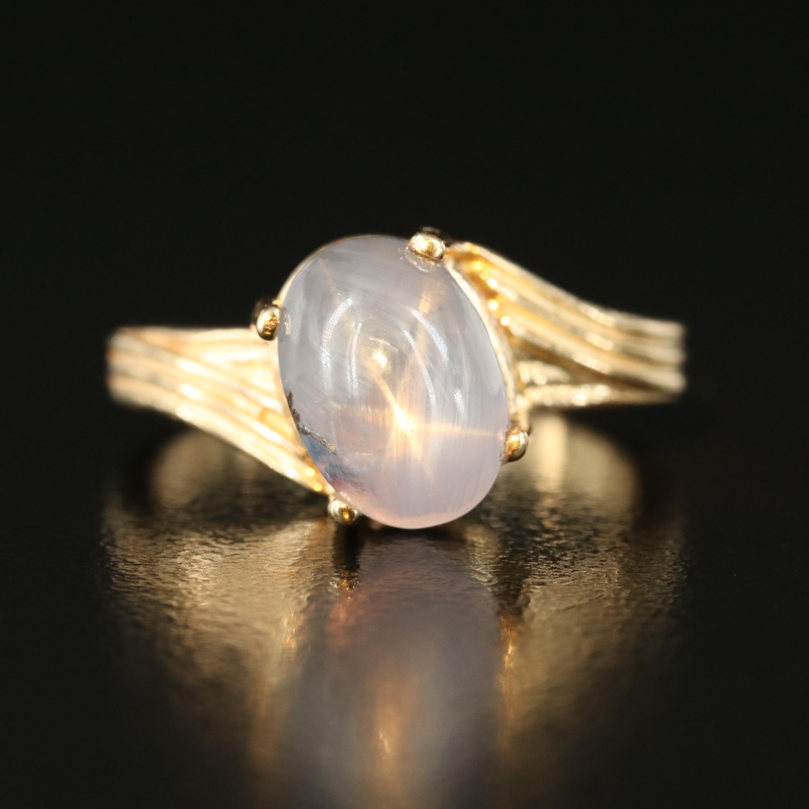 14K 5.75 CT Star Sapphire Ring