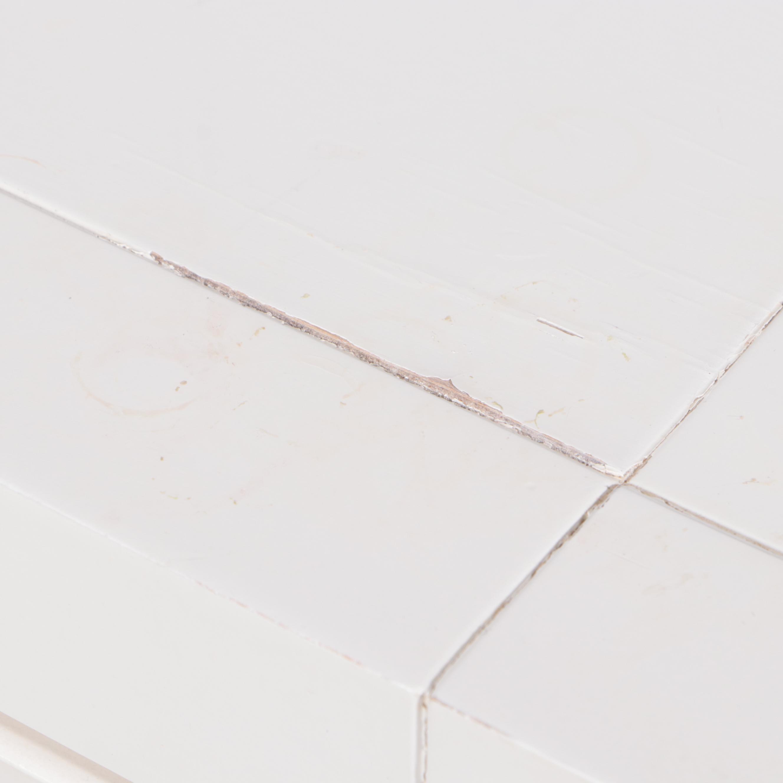 Contemporary White-Painted Four-Drawer Chest