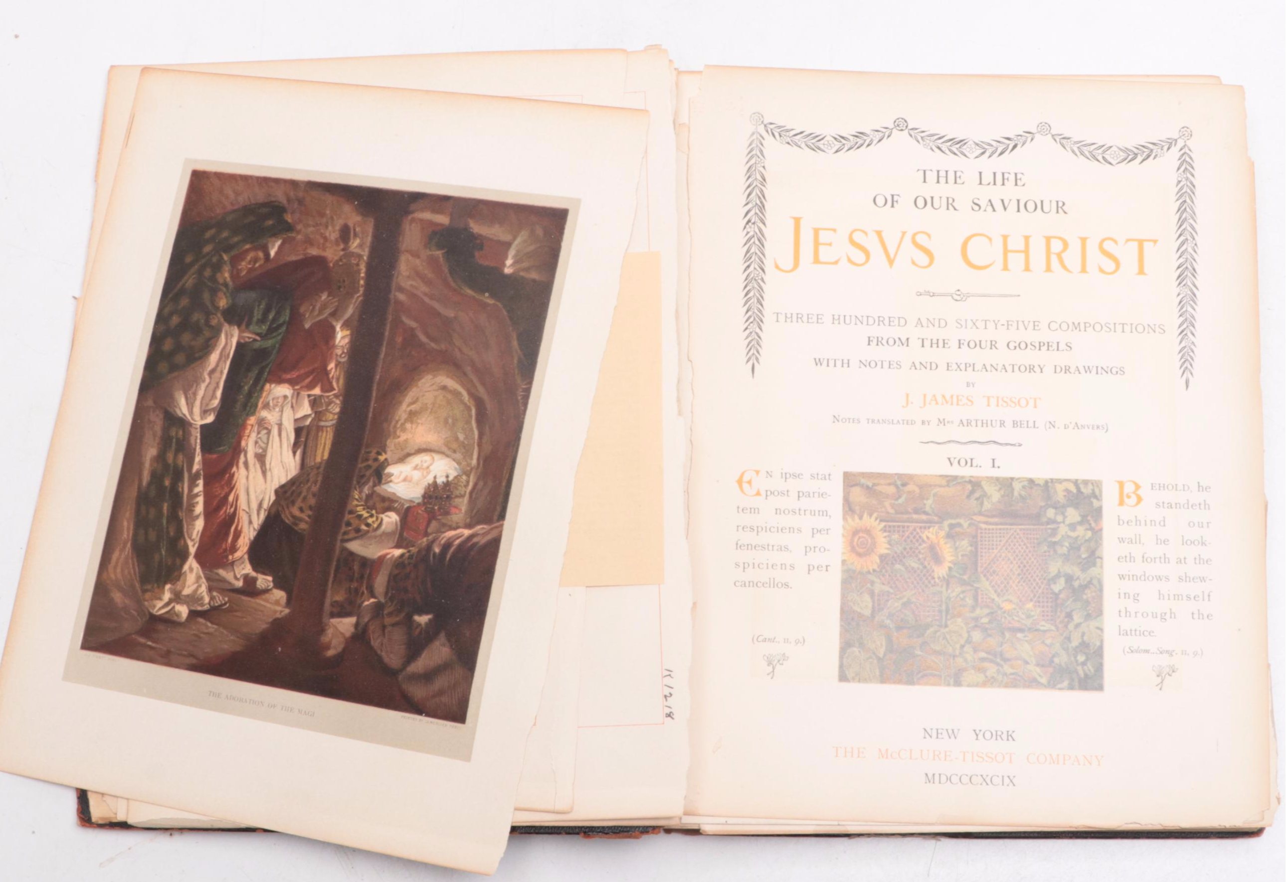 "The Life of Our Savior Jesus Christ" Four-Volume Set by J. James Tissot, 1899