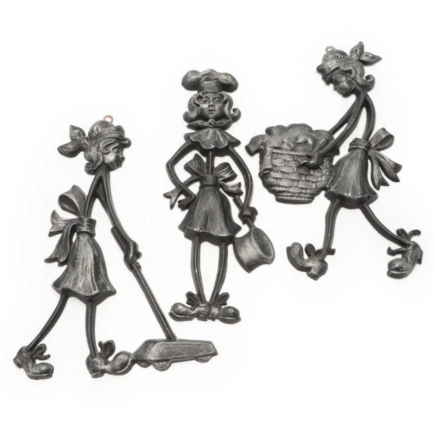 Sexton Cast Metal Housework Themed Wall Hangings