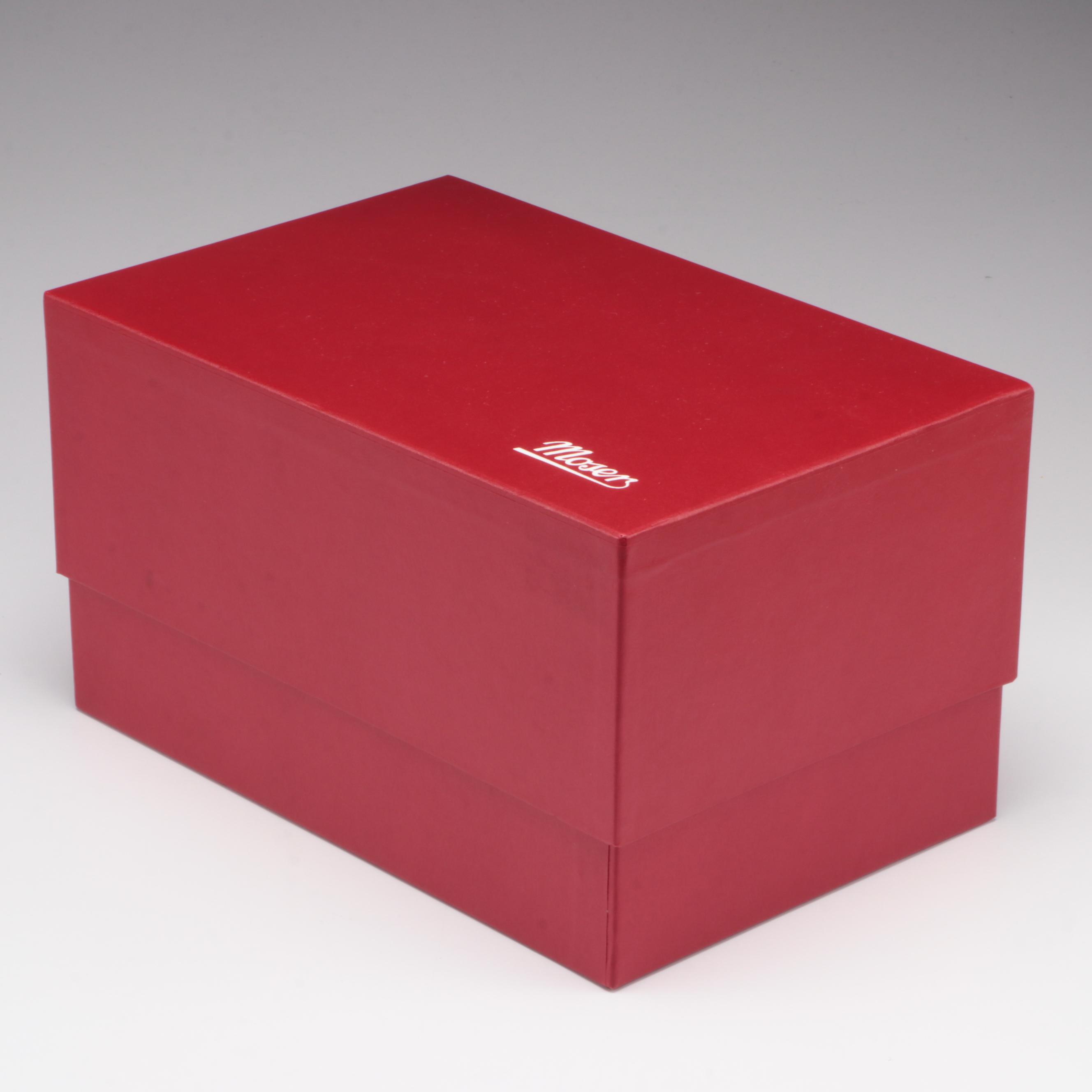 Moser Intaglio Glass Ovoid Vase