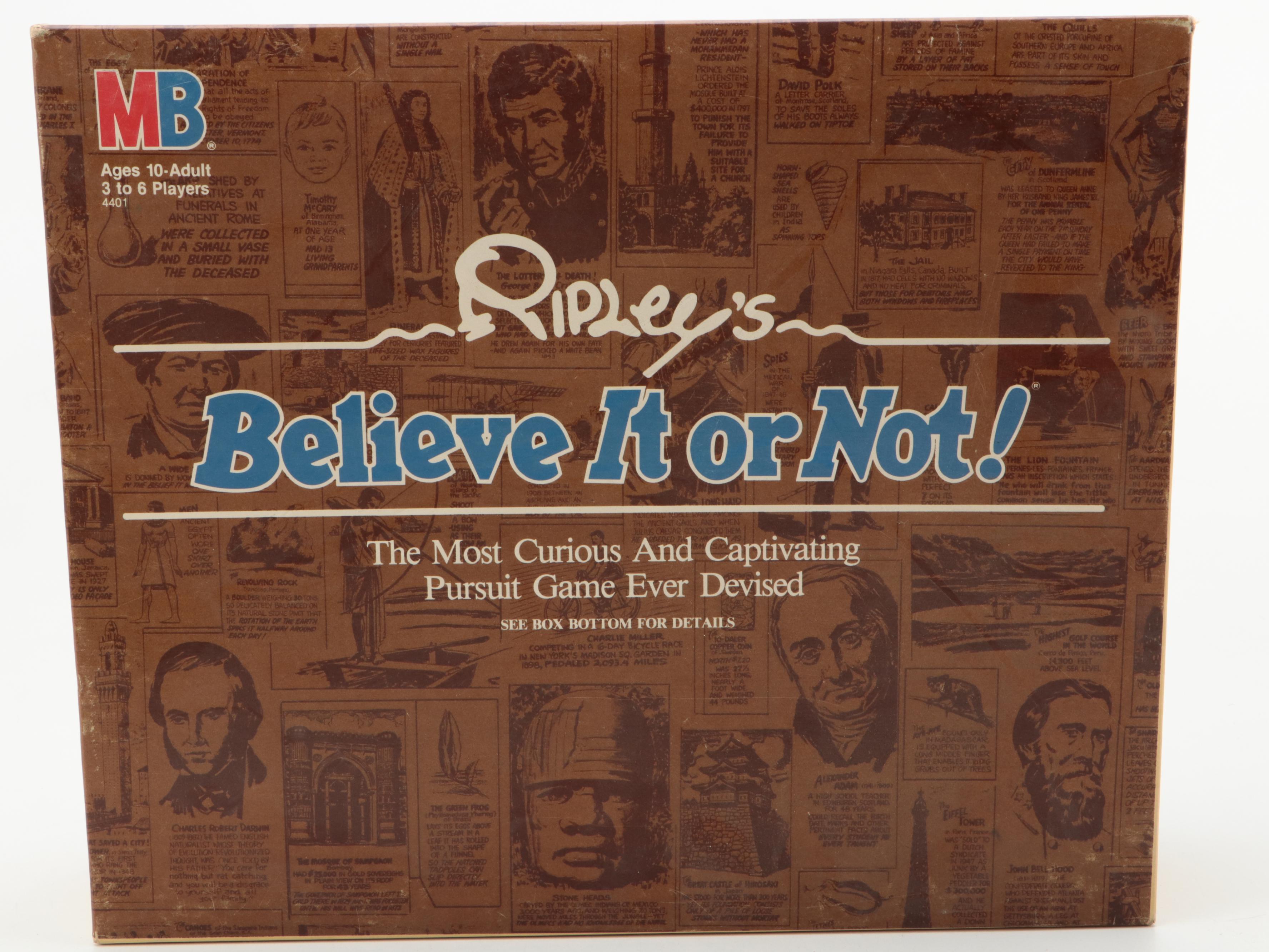 Ripley's Believe It Or Not, Scavenger Hunt and More Board Games, Late 20th C