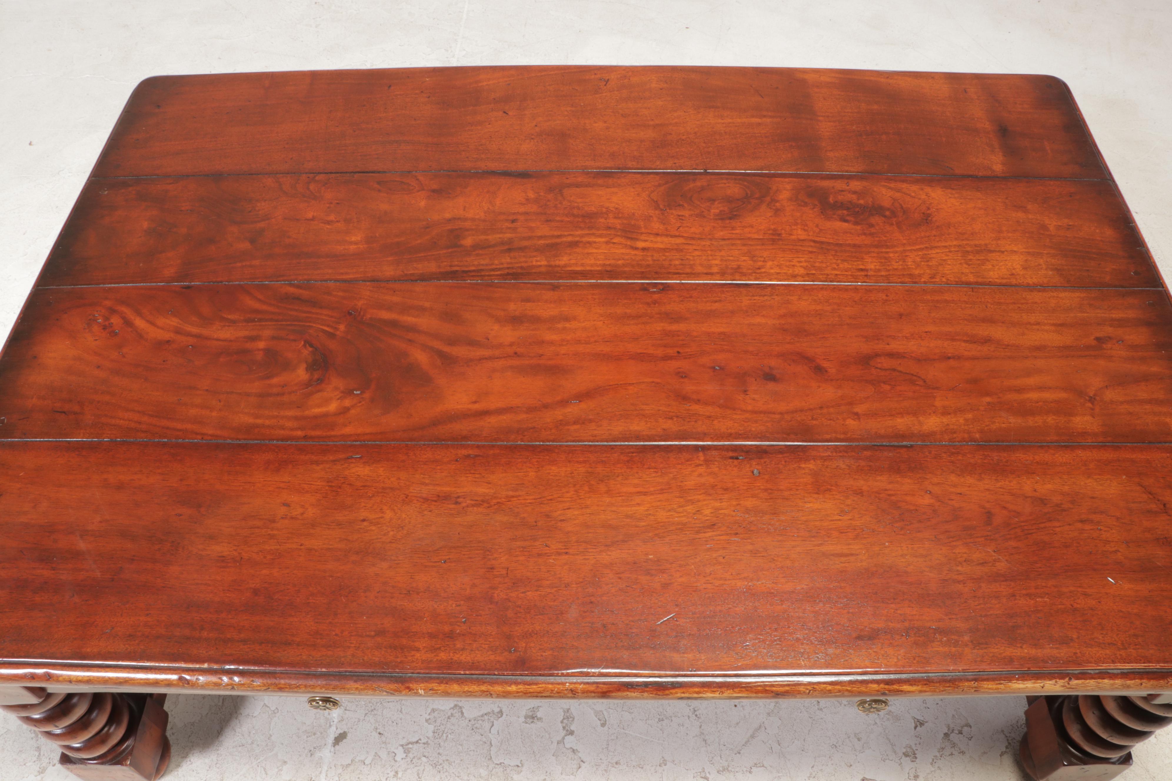 French Provincial Style Hardwood Four-Drawer Coffee Table