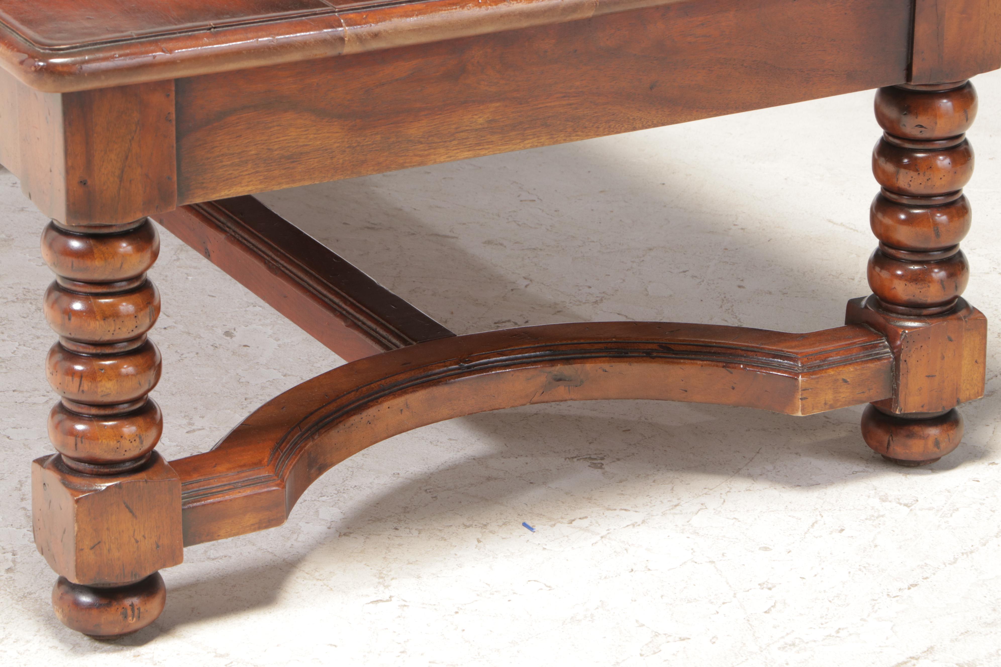 French Provincial Style Hardwood Four-Drawer Coffee Table