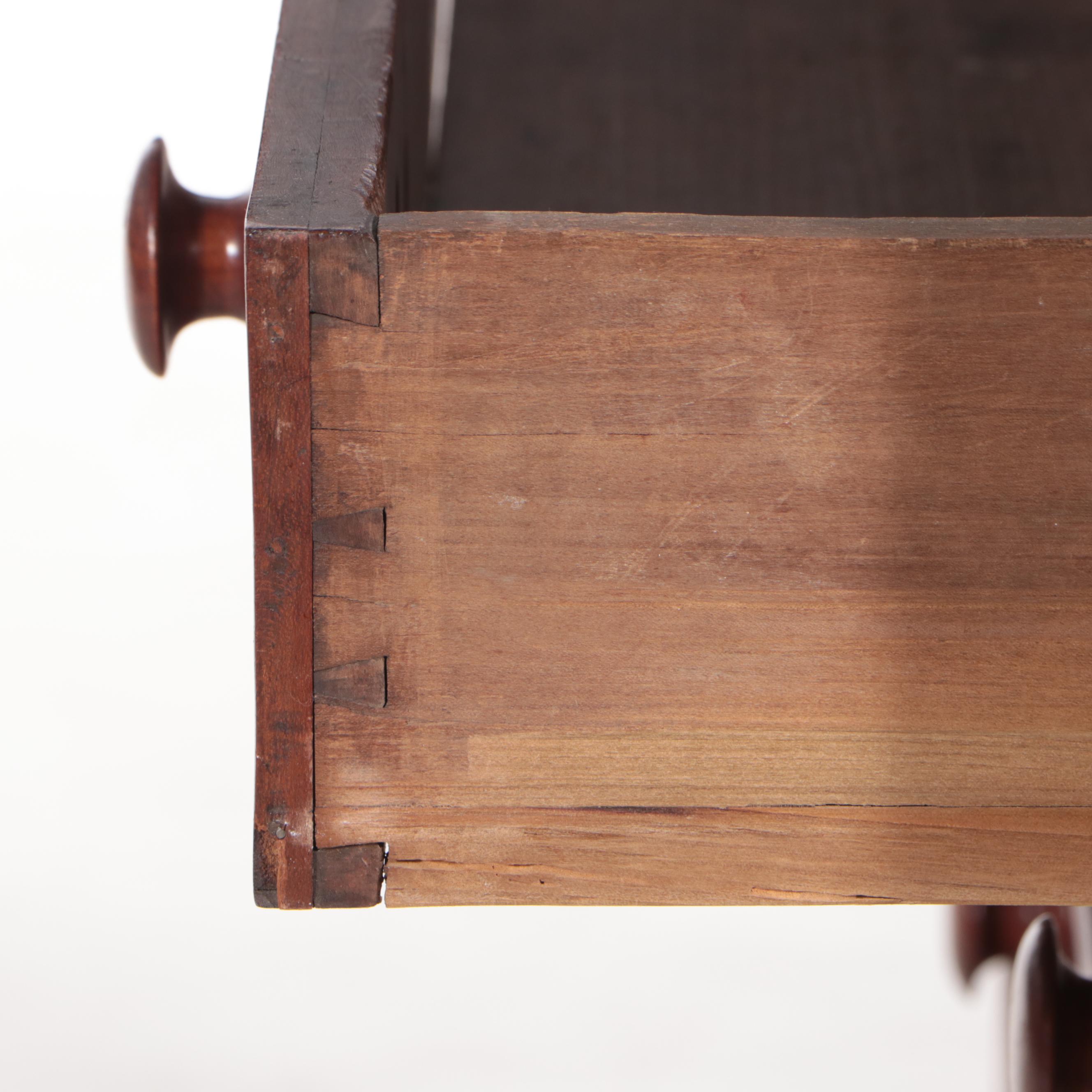 Late Federal Cherrywood and Mahogany Four-Drawer Chest, circa 1830