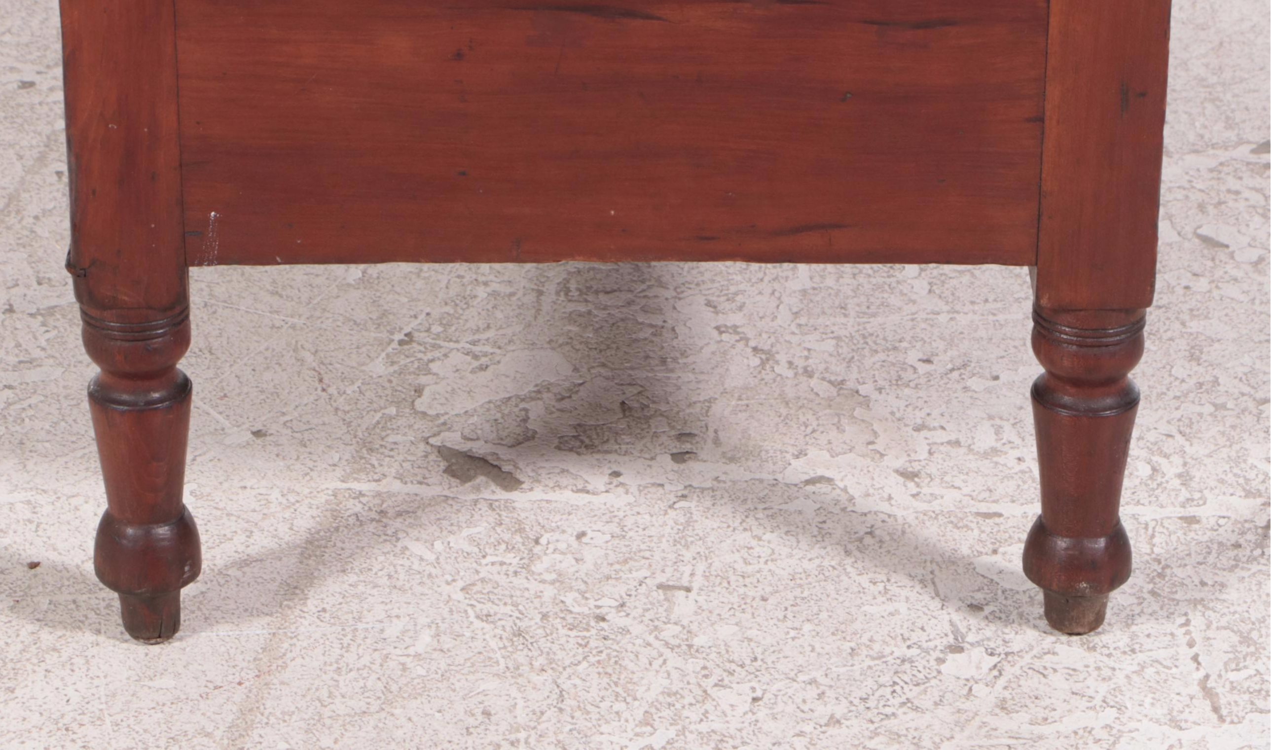 Late Federal Cherrywood and Mahogany Four-Drawer Chest, circa 1830
