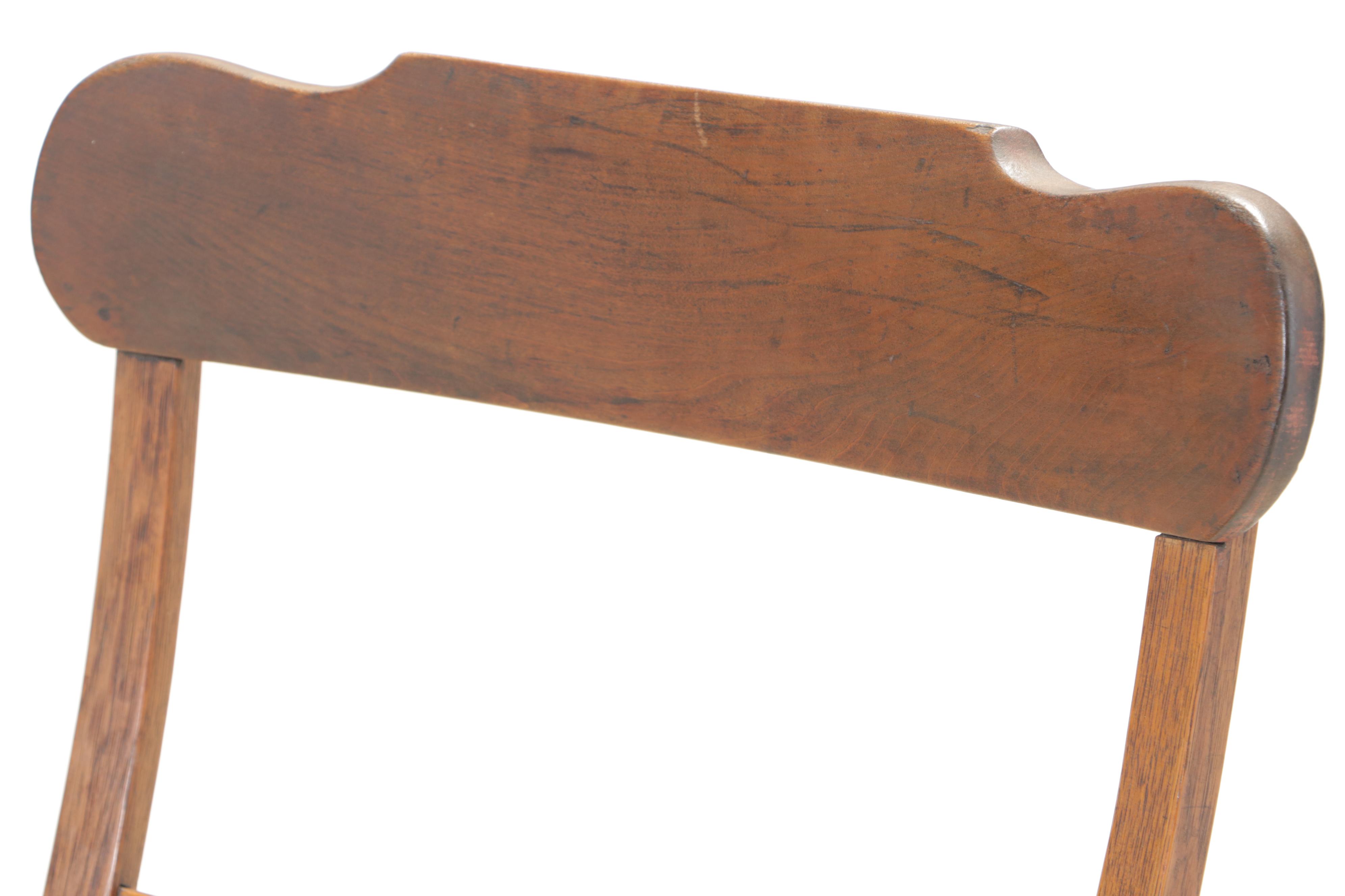 American Primitive Half Arrow-Back Rocker, 19th Century