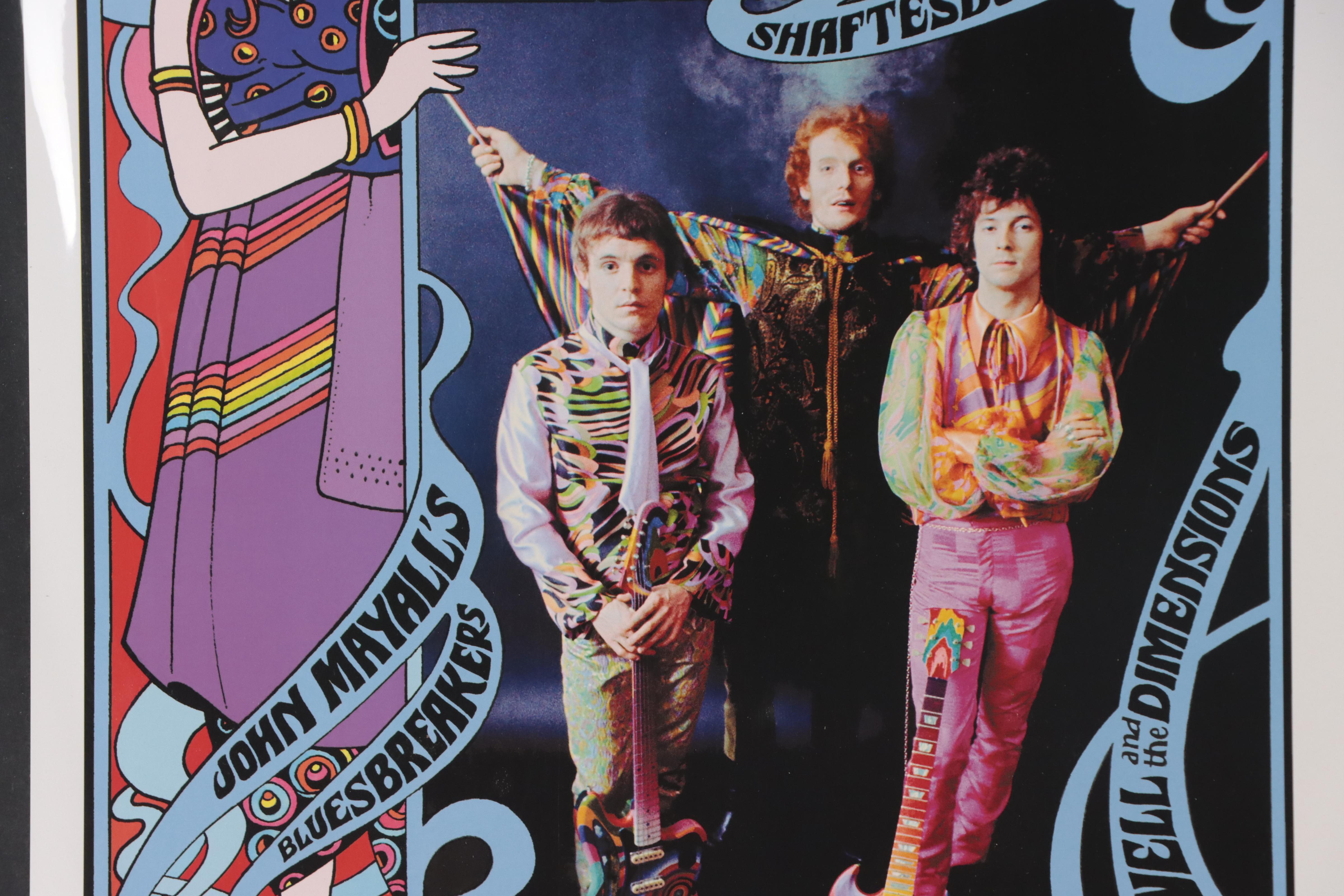 Bob Masse Offset Lithograph Concert Poster "Cream," 1962