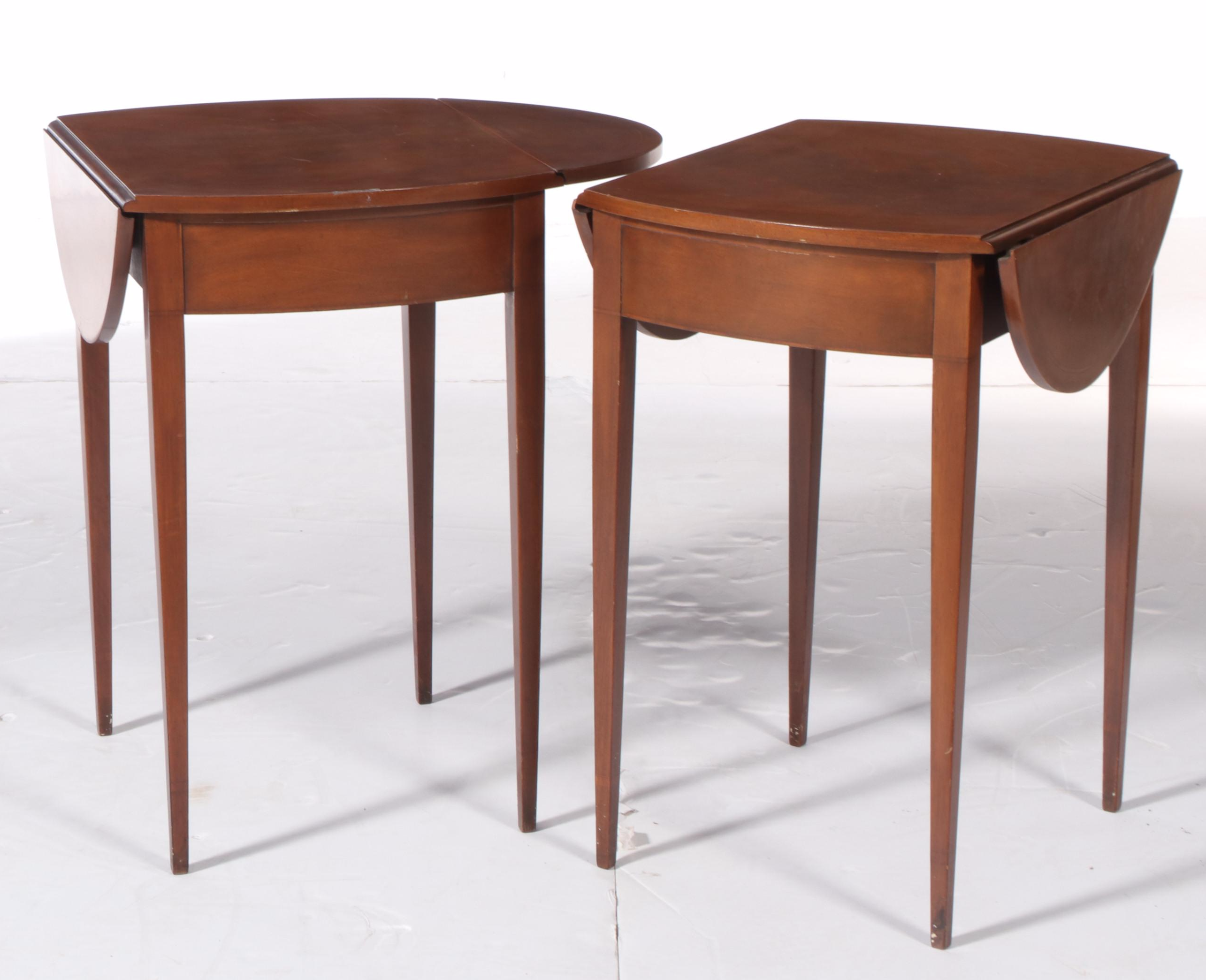 Pair of Beacon Hill Collection Federal Style Mahogany Pembroke Tables