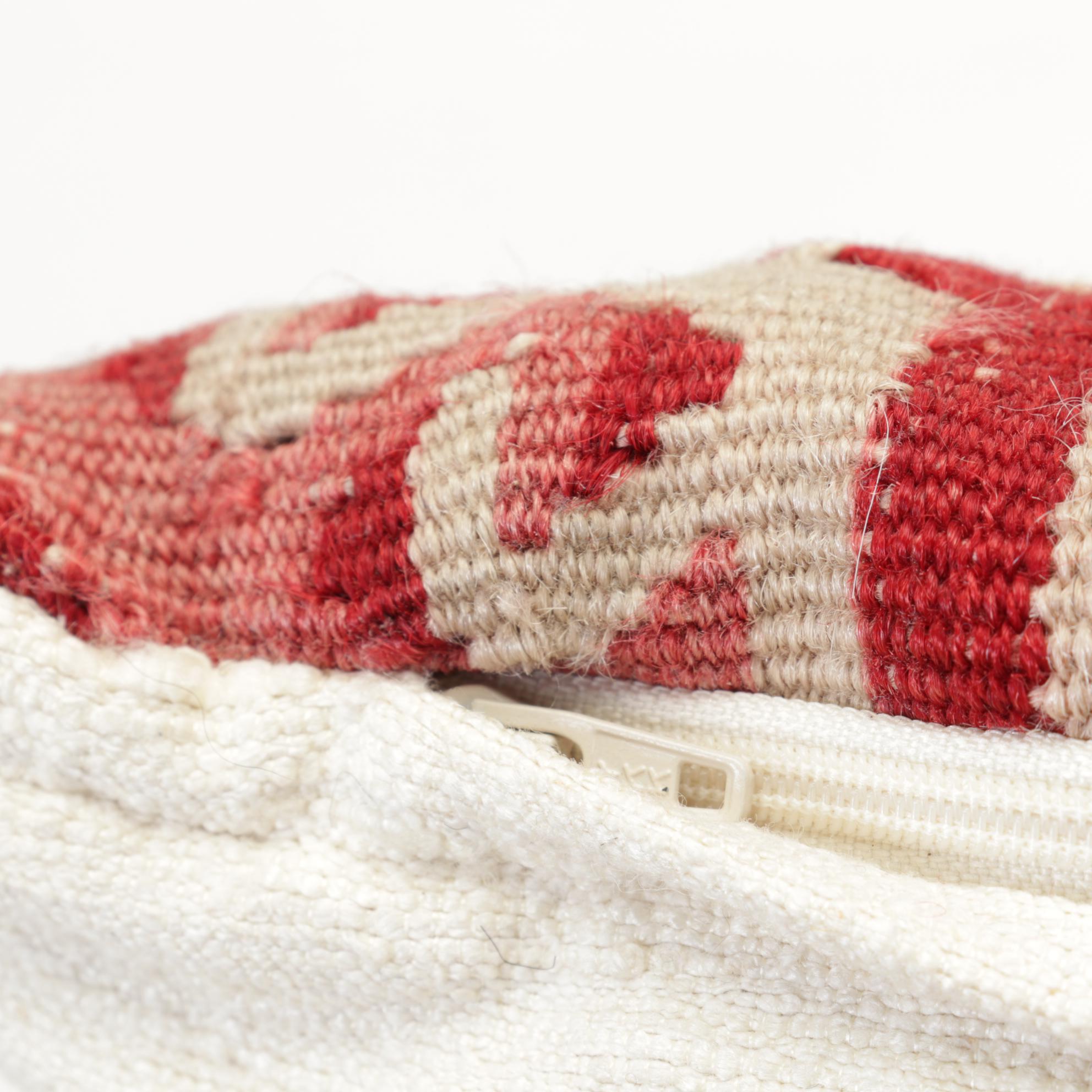 Embroidered and Woven Floral Accent Pillows