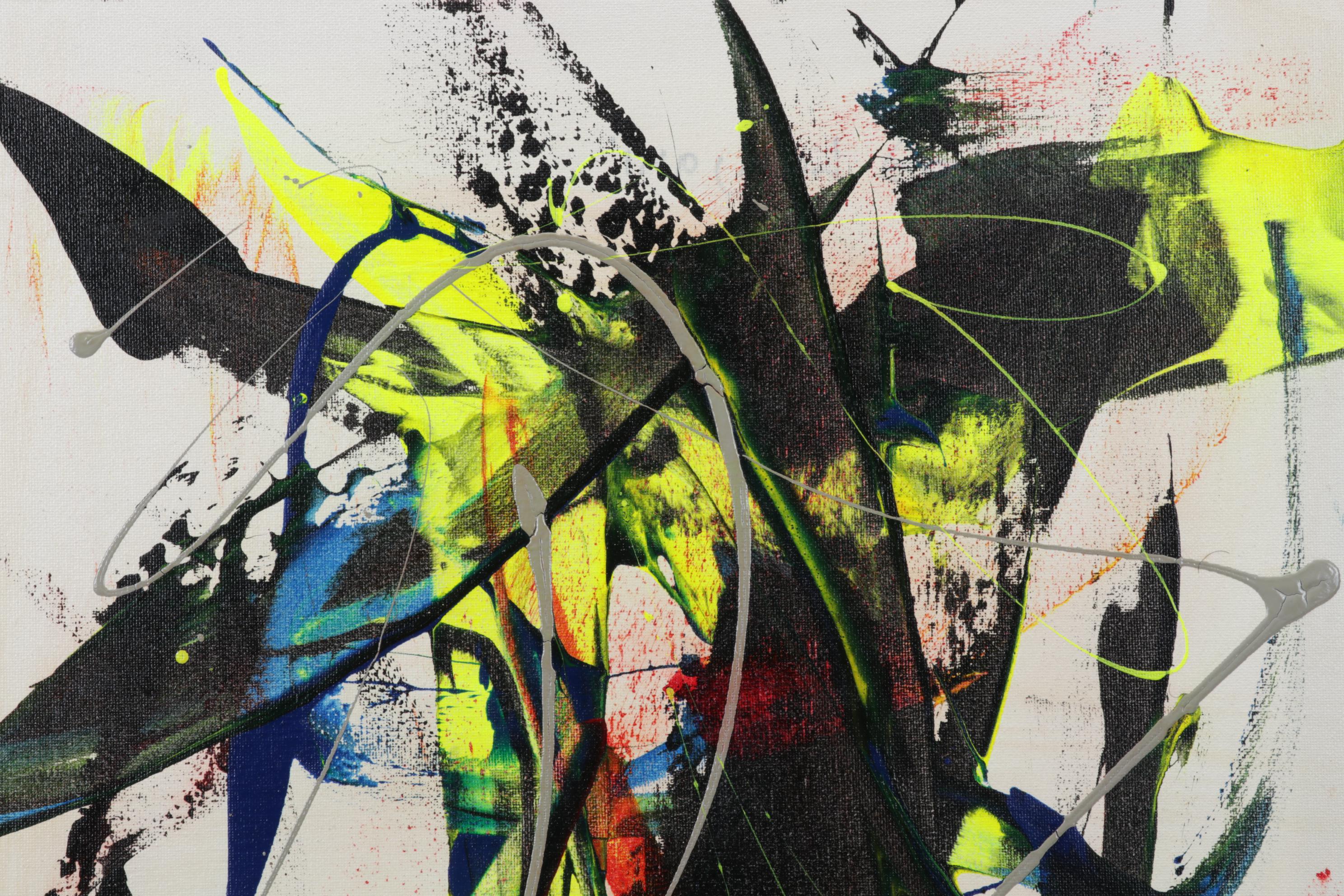 Farshad Lanjani Abstract Acrylic Painting, 21st Century