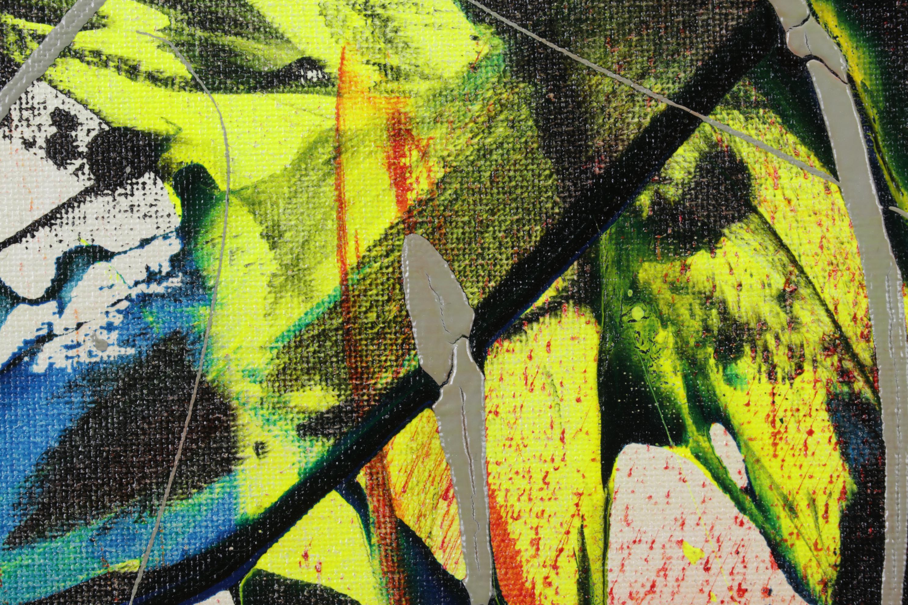 Farshad Lanjani Abstract Acrylic Painting, 21st Century