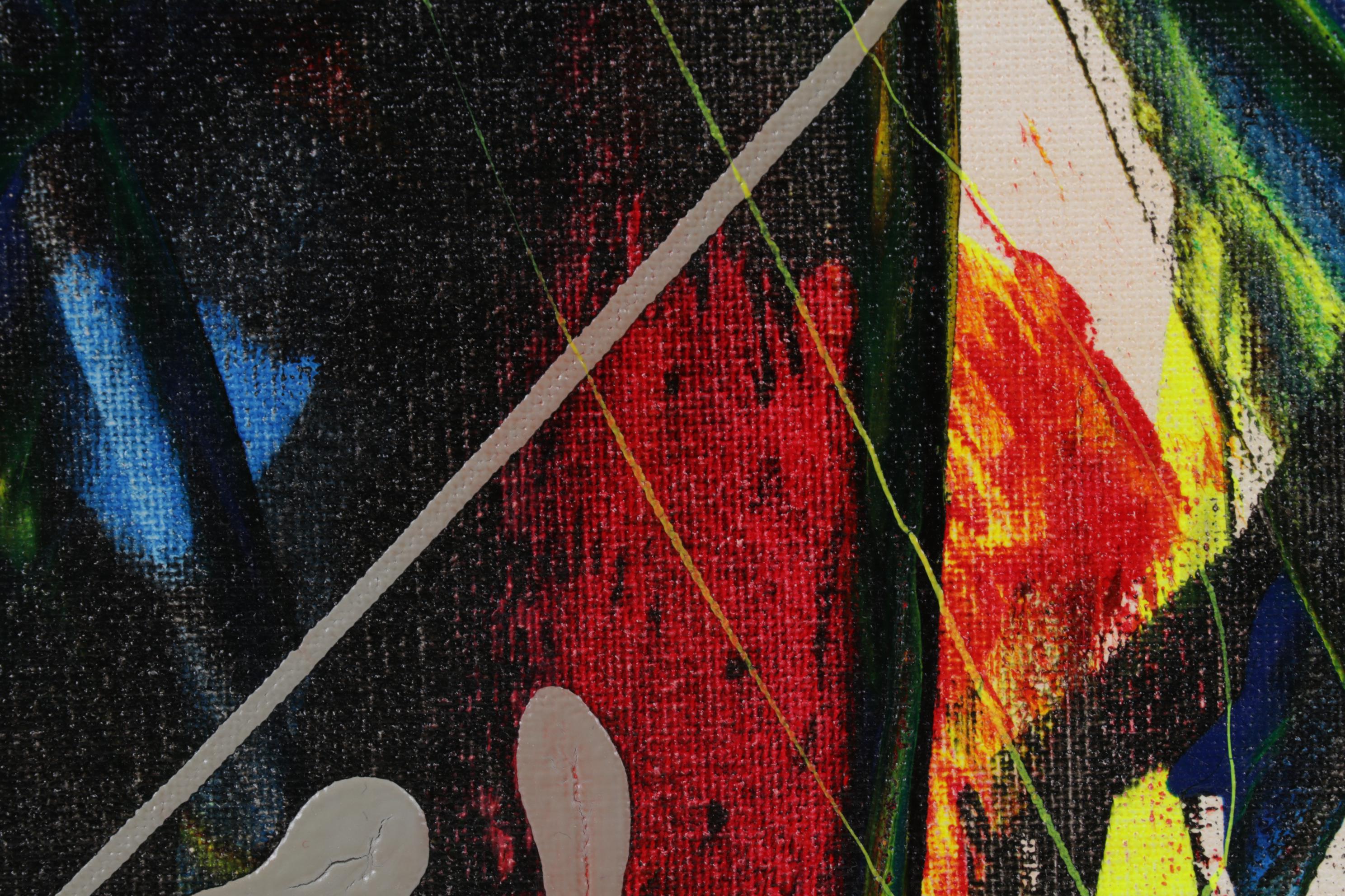 Farshad Lanjani Abstract Acrylic Painting, 21st Century