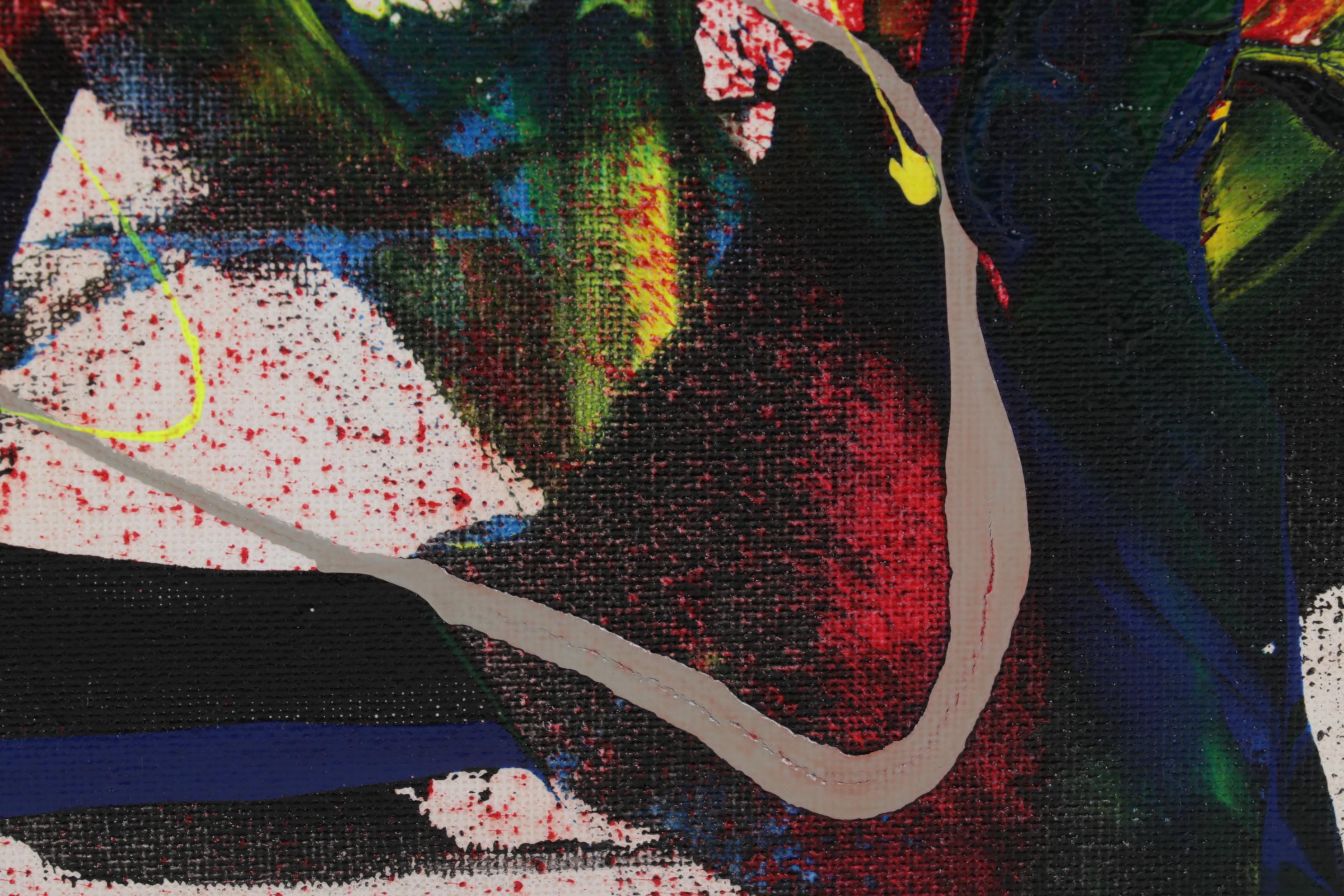 Farshad Lanjani Abstract Acrylic Painting, 21st Century