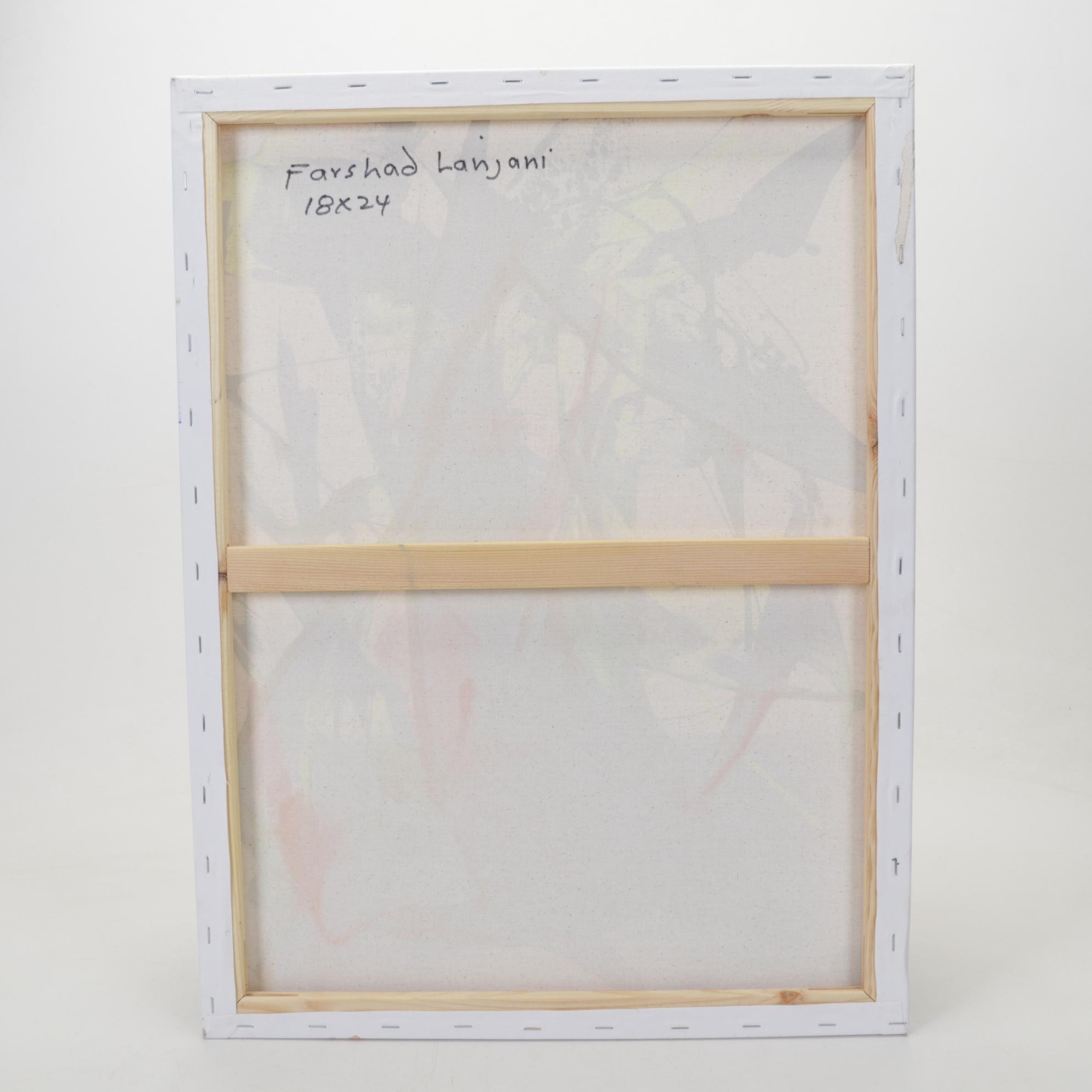 Farshad Lanjani Abstract Acrylic Painting, 21st Century