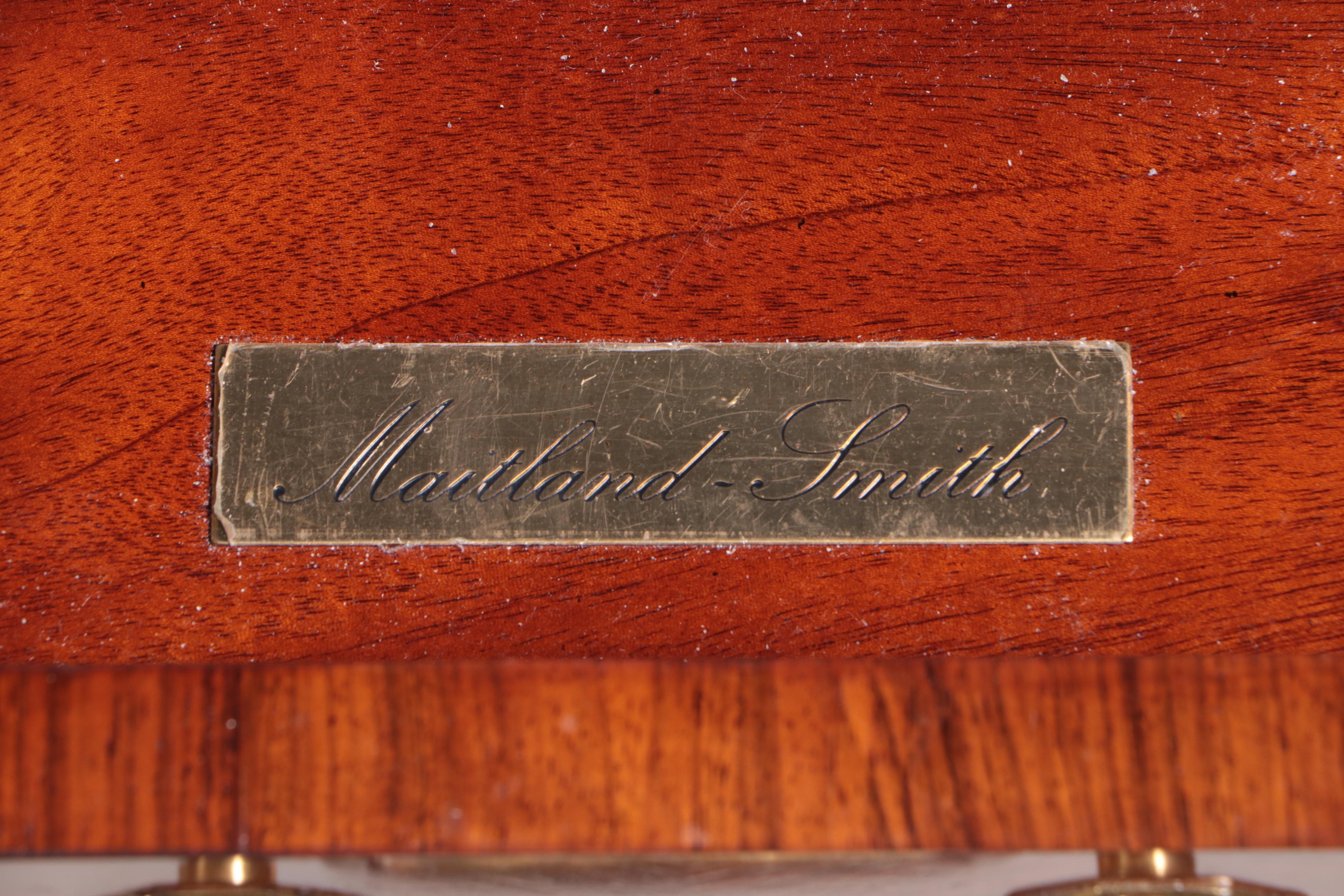 Maitland-Smith Directoire Style Brass-Mounted Kingwood Bureau Plat