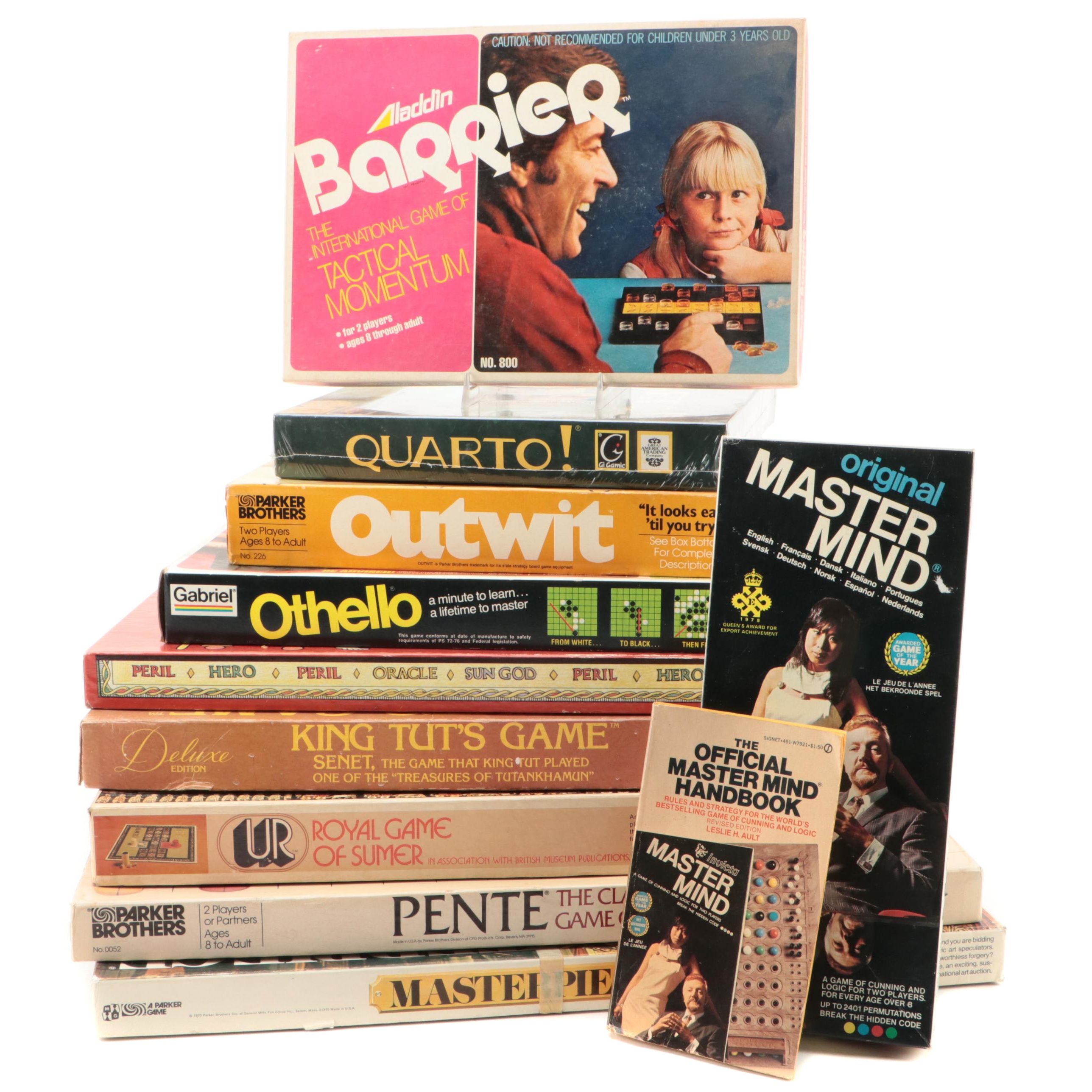 Pente, Outwit, Master Mind and More Board Games, Mid to Late 20th Century