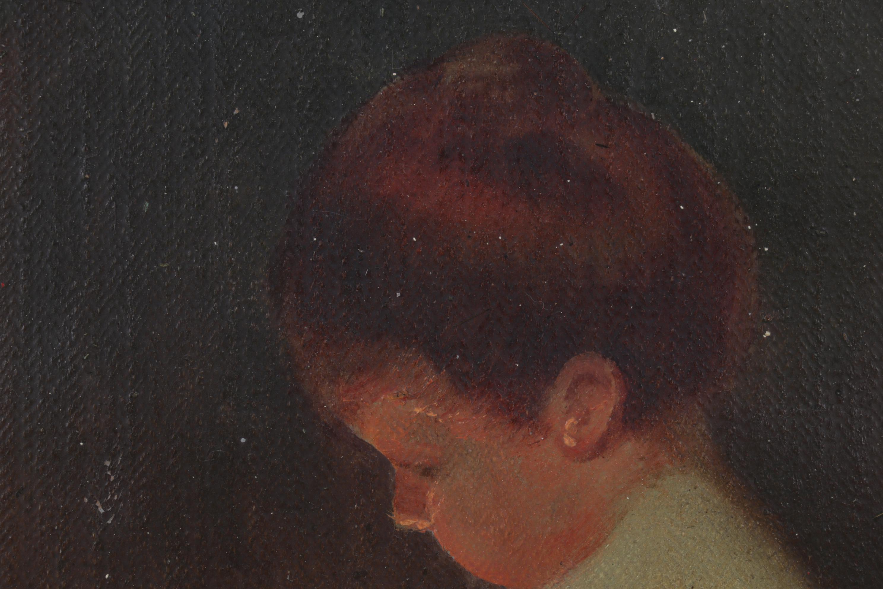 Oil Painting After Paul Peel "After the Bath," Early 20th Century