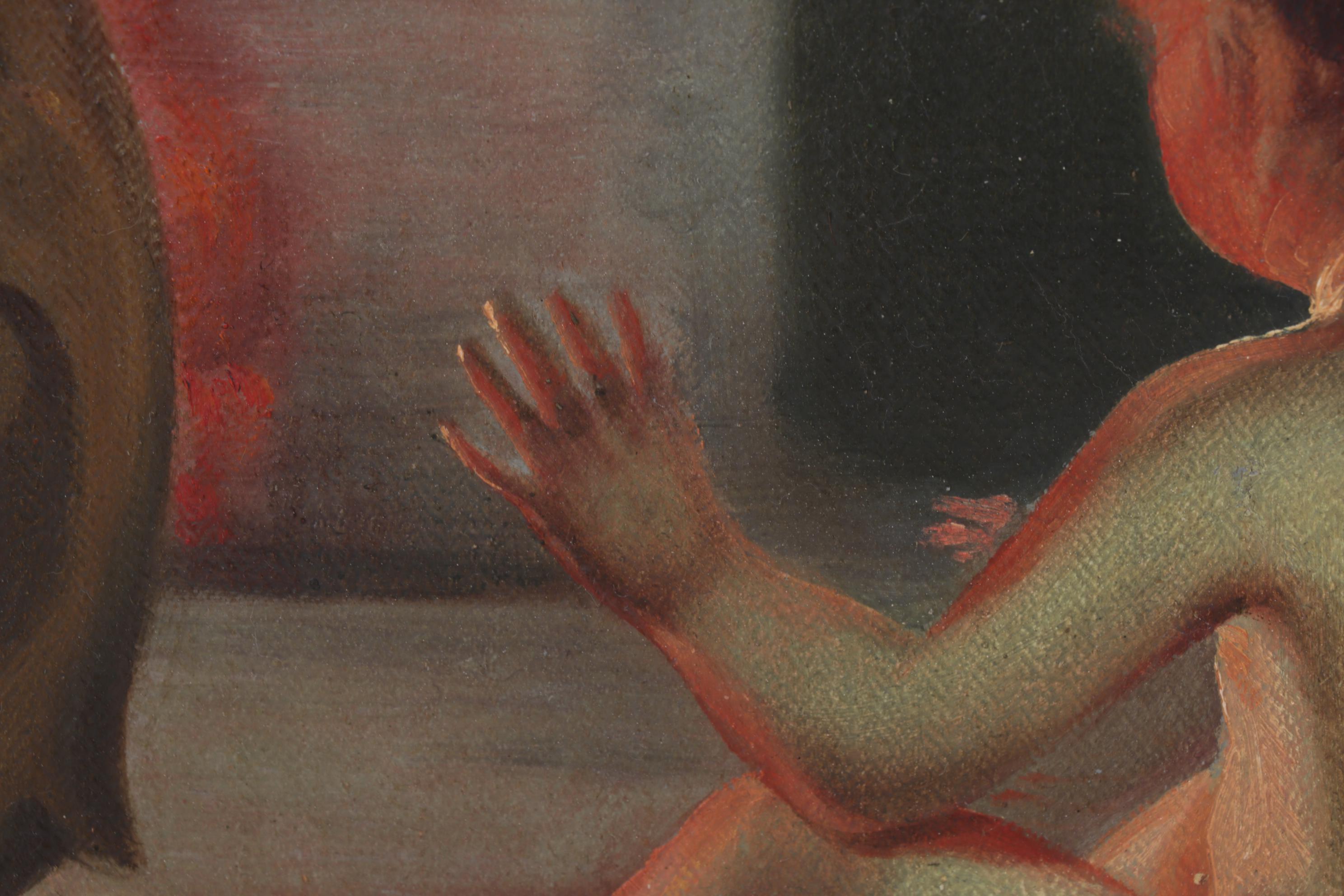 Oil Painting After Paul Peel "After the Bath," Early 20th Century