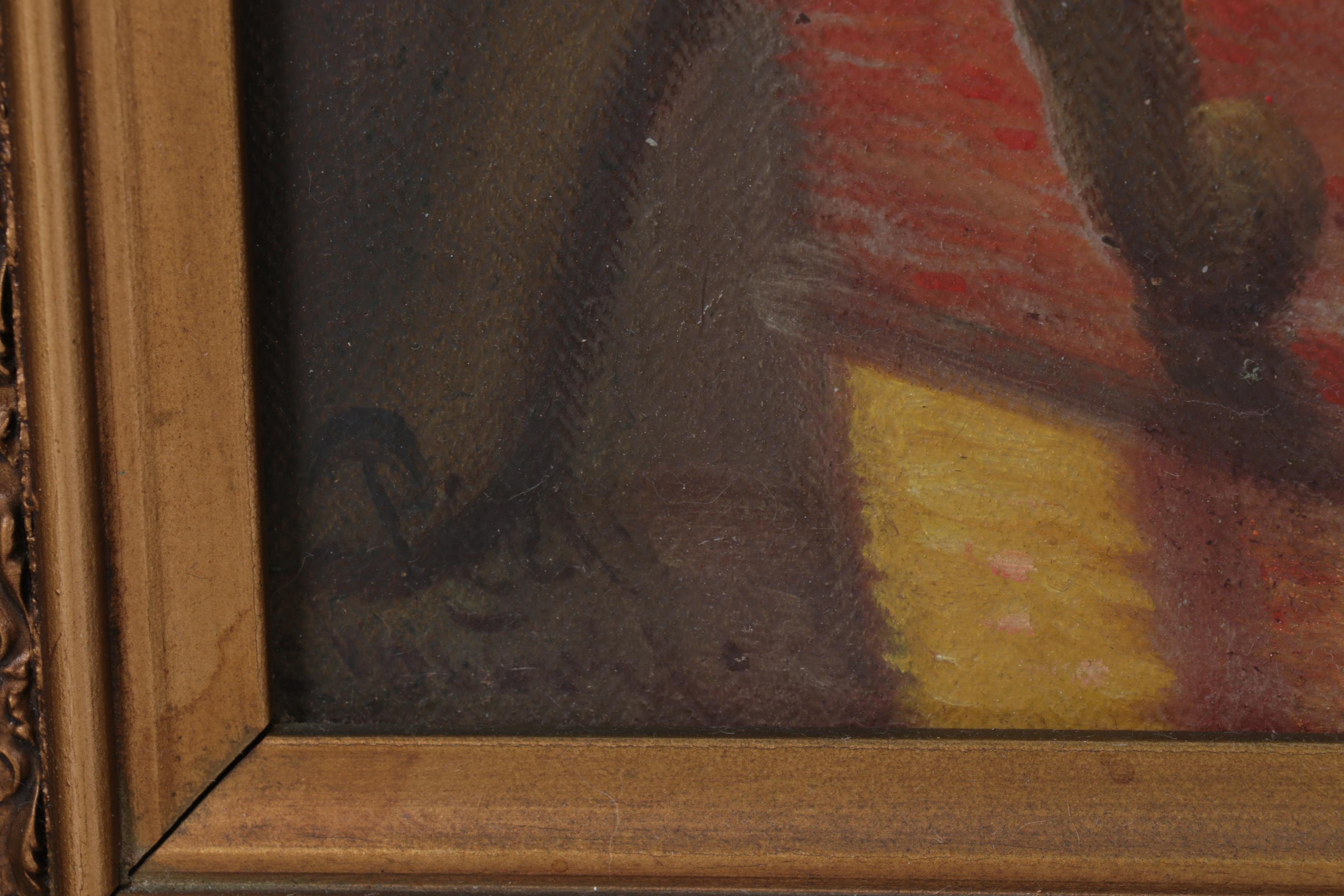 Oil Painting After Paul Peel "After the Bath," Early 20th Century