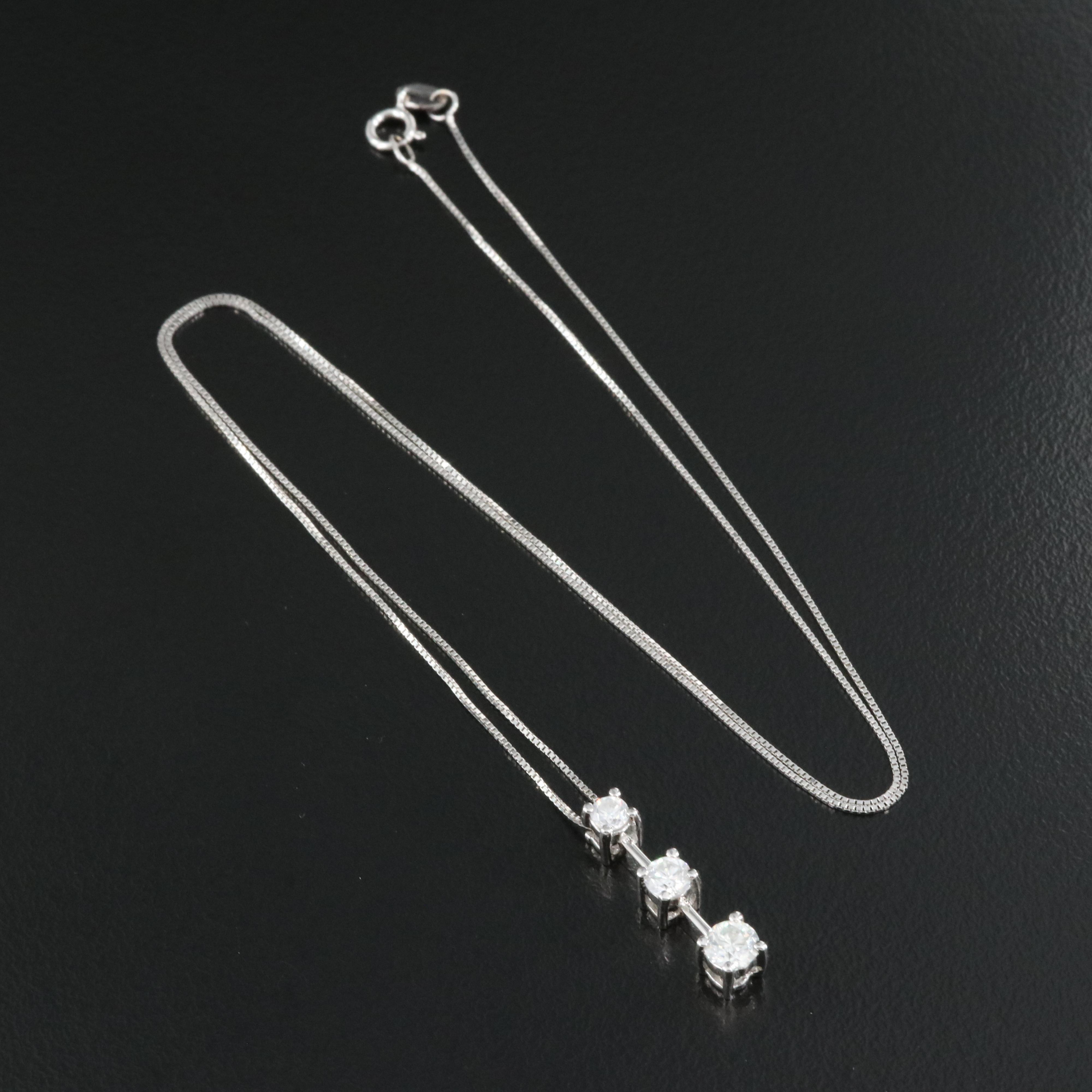 14K 0.56 CTW Diamond Tiered Pendant Necklace