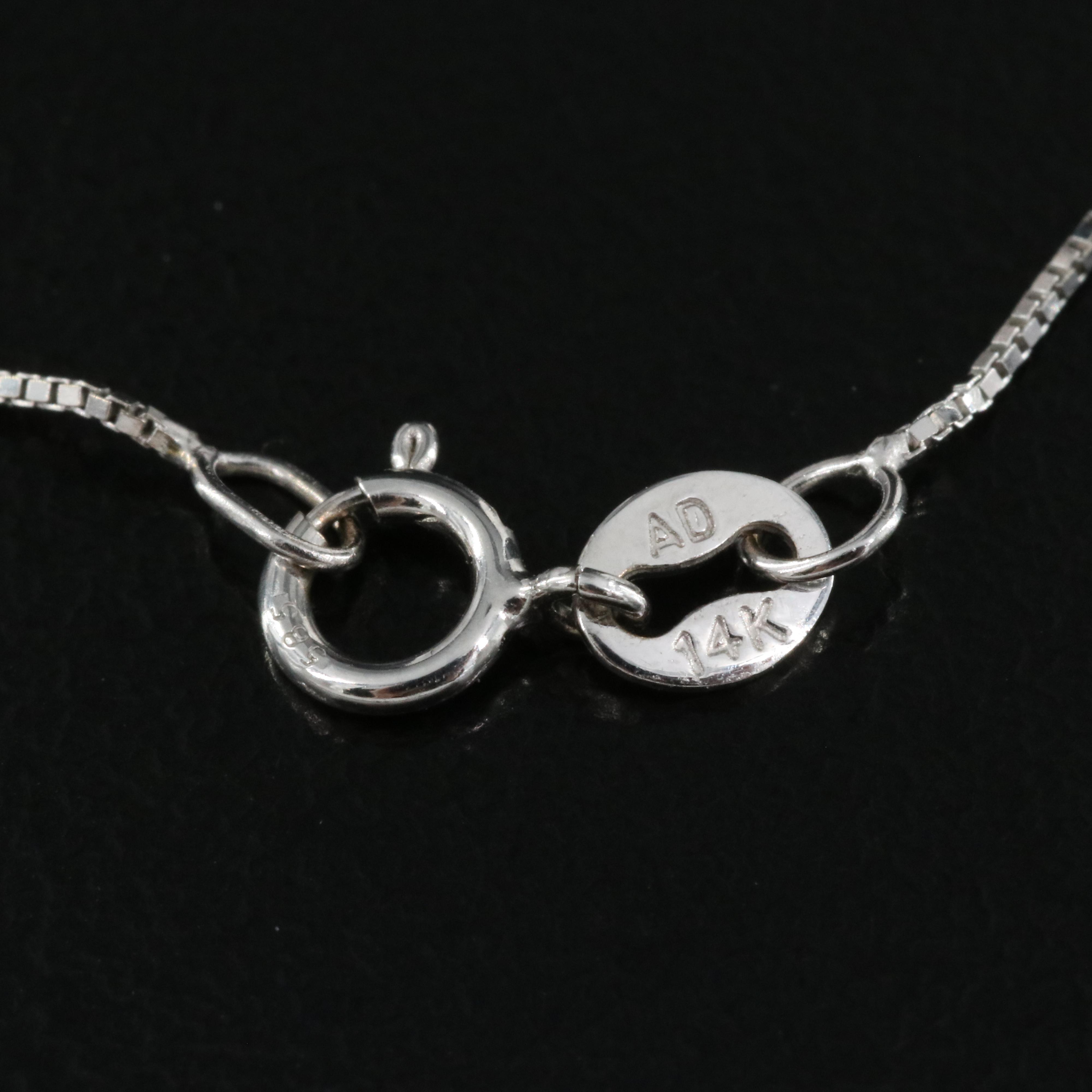 14K 0.56 CTW Diamond Tiered Pendant Necklace