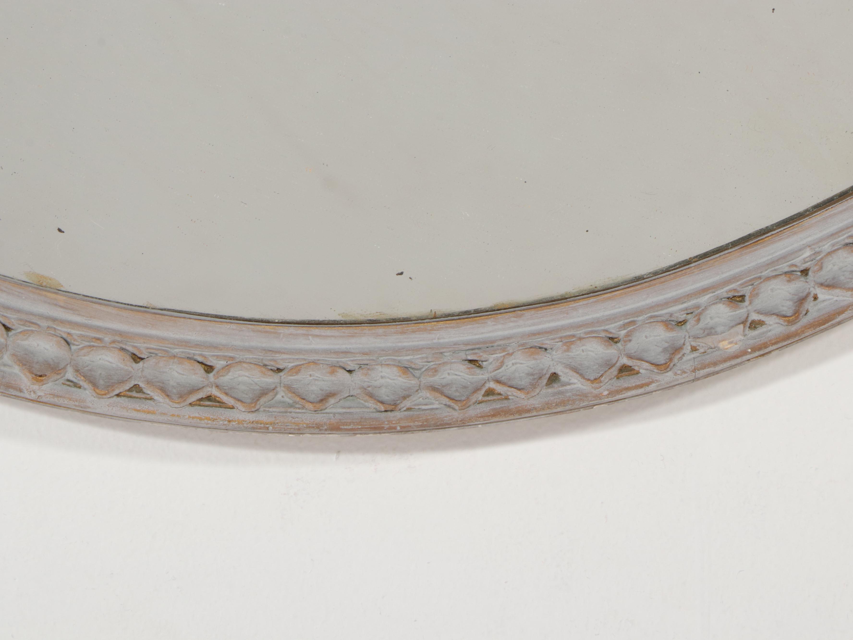 Neoclassical Style Painted and Parcel-Gilt Mirror, Early 20th Century