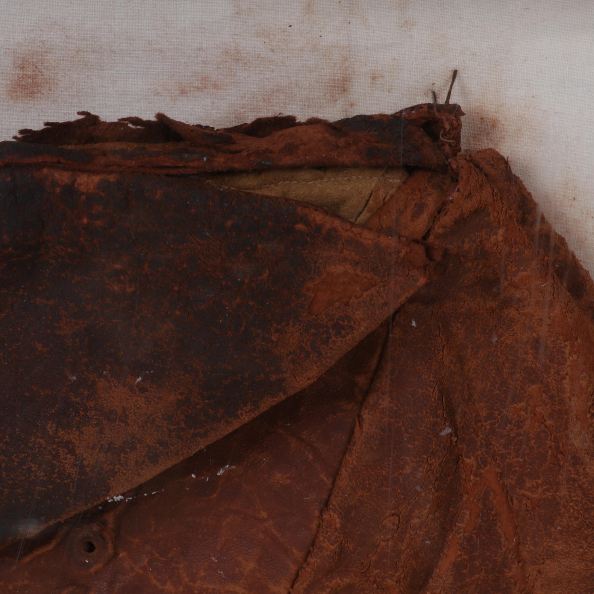 Aviator Goggles, Leather Cap, and Insignia in Frame, Circa 1930