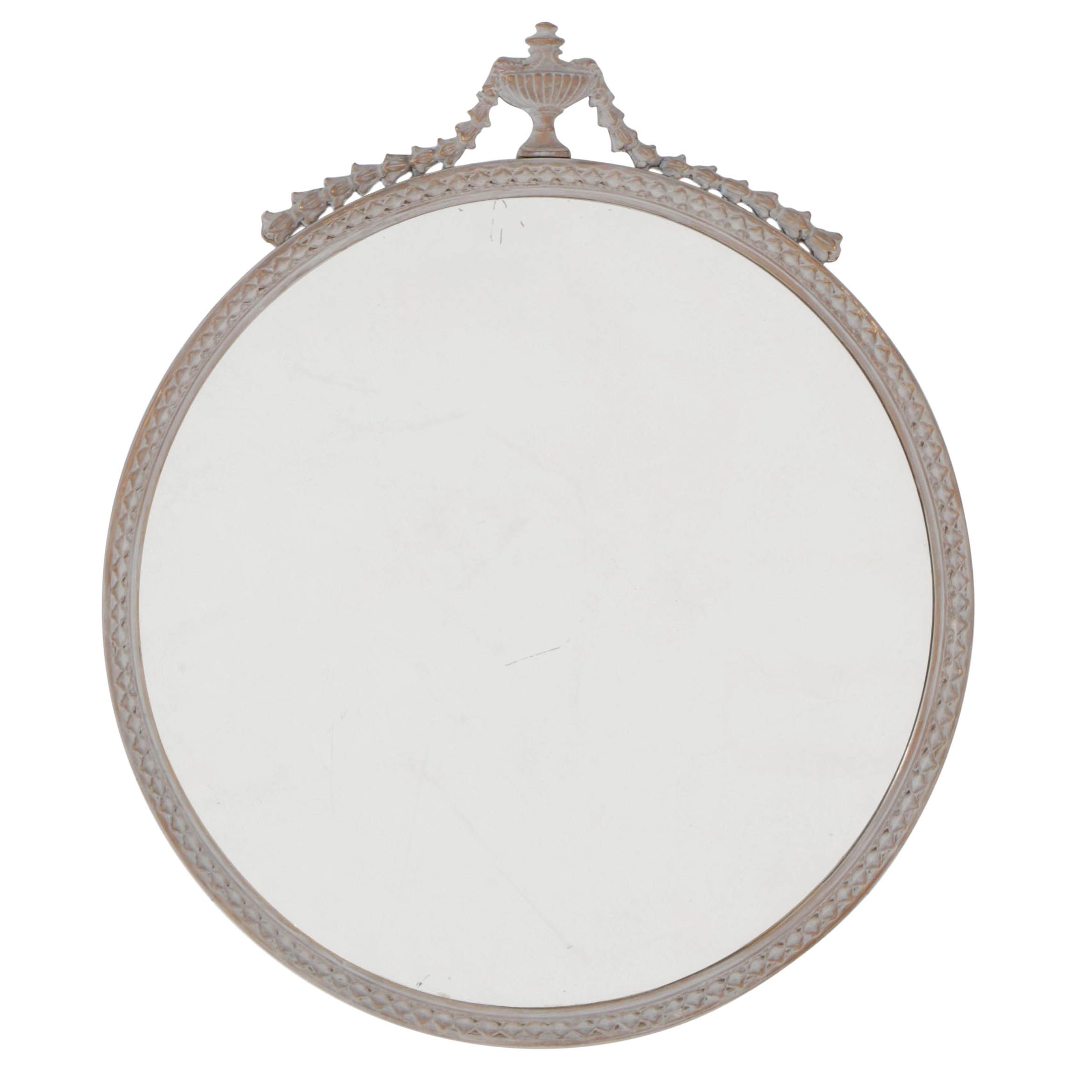Neoclassical Style Painted and Parcel-Gilt Mirror, Early 20th Century