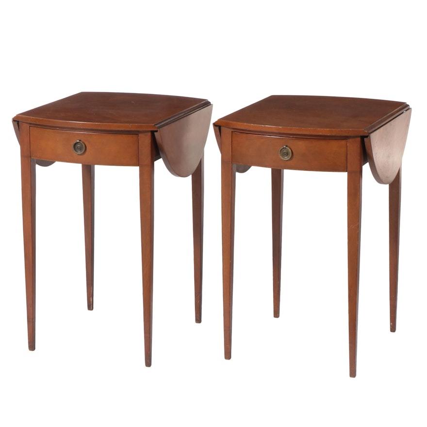 Pair of Beacon Hill Collection Federal Style Mahogany Pembroke Tables