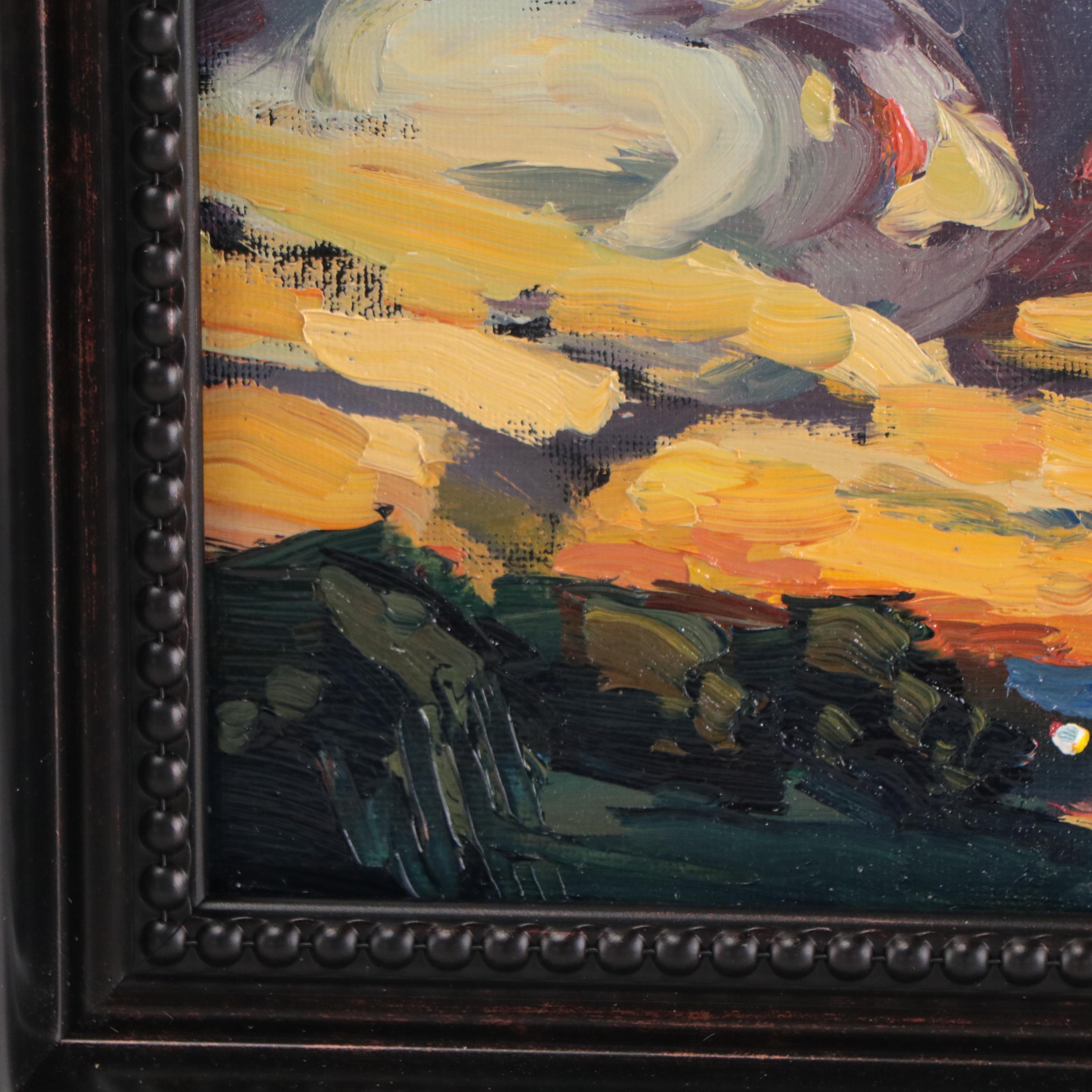 William Hawkins Nocturne Landscape Oil Painting, 21st Century