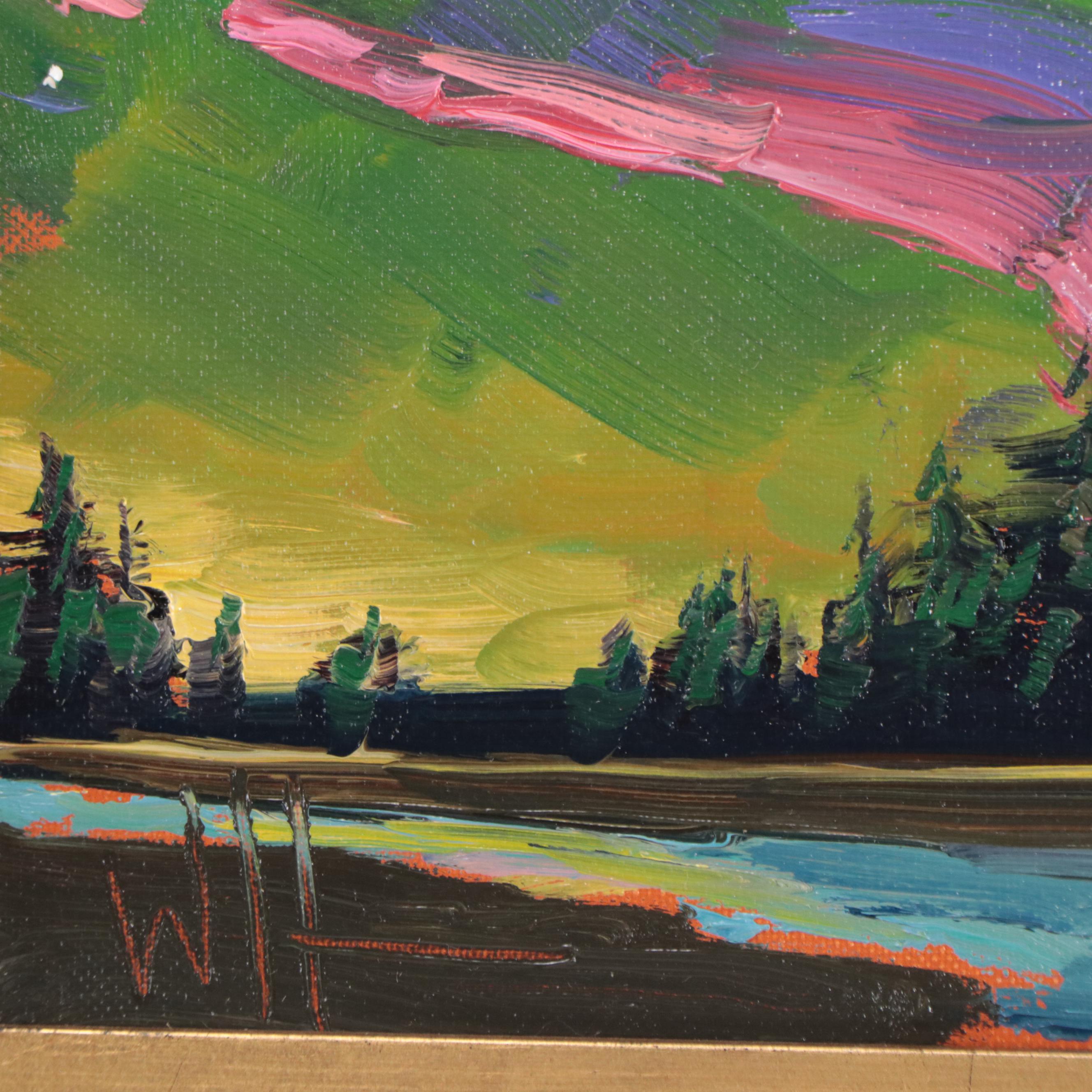 William Hawkins Nocturne Landscape Oil Painting, 2023