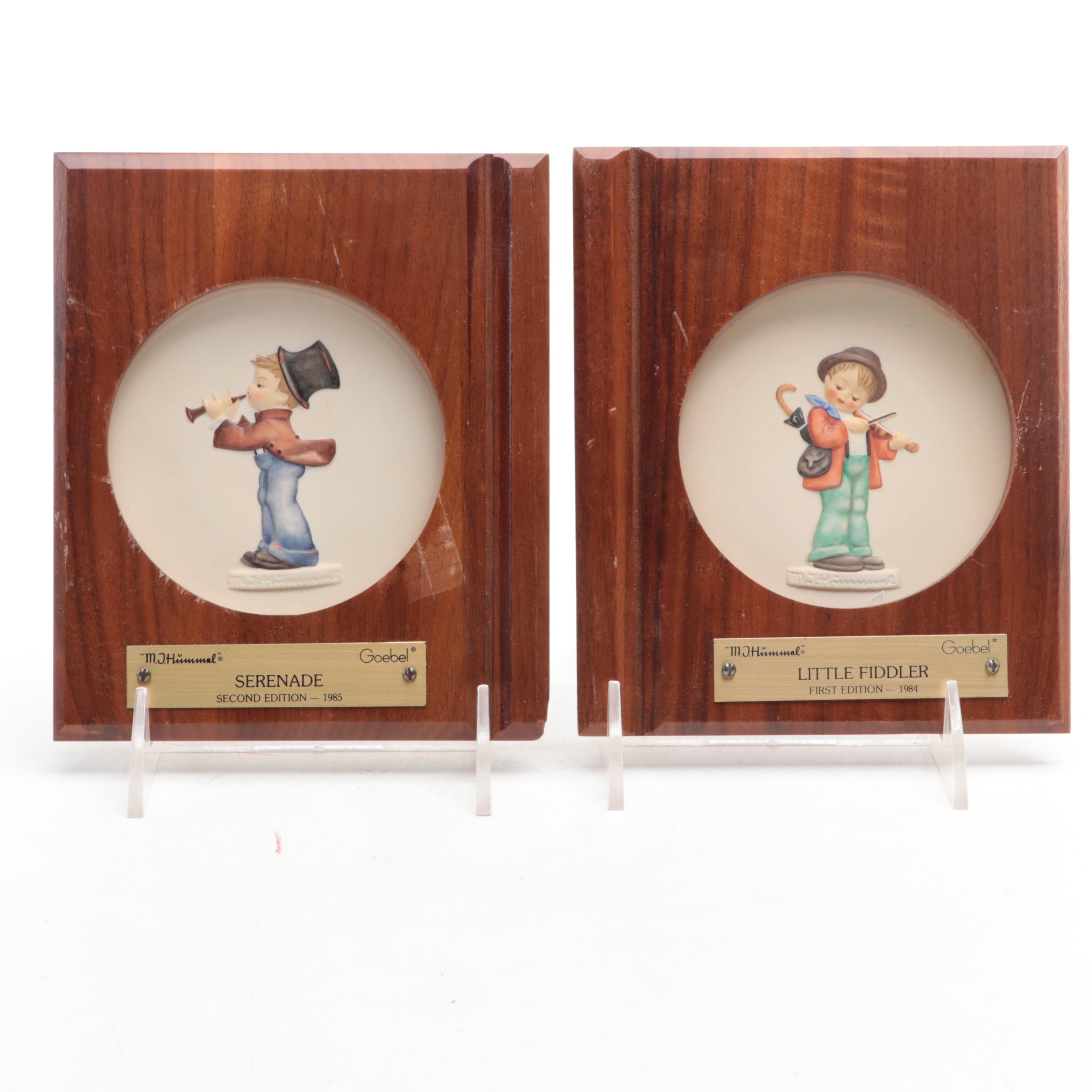 Goebel Porcelain Annual Bells and Wooden Wall Plaques