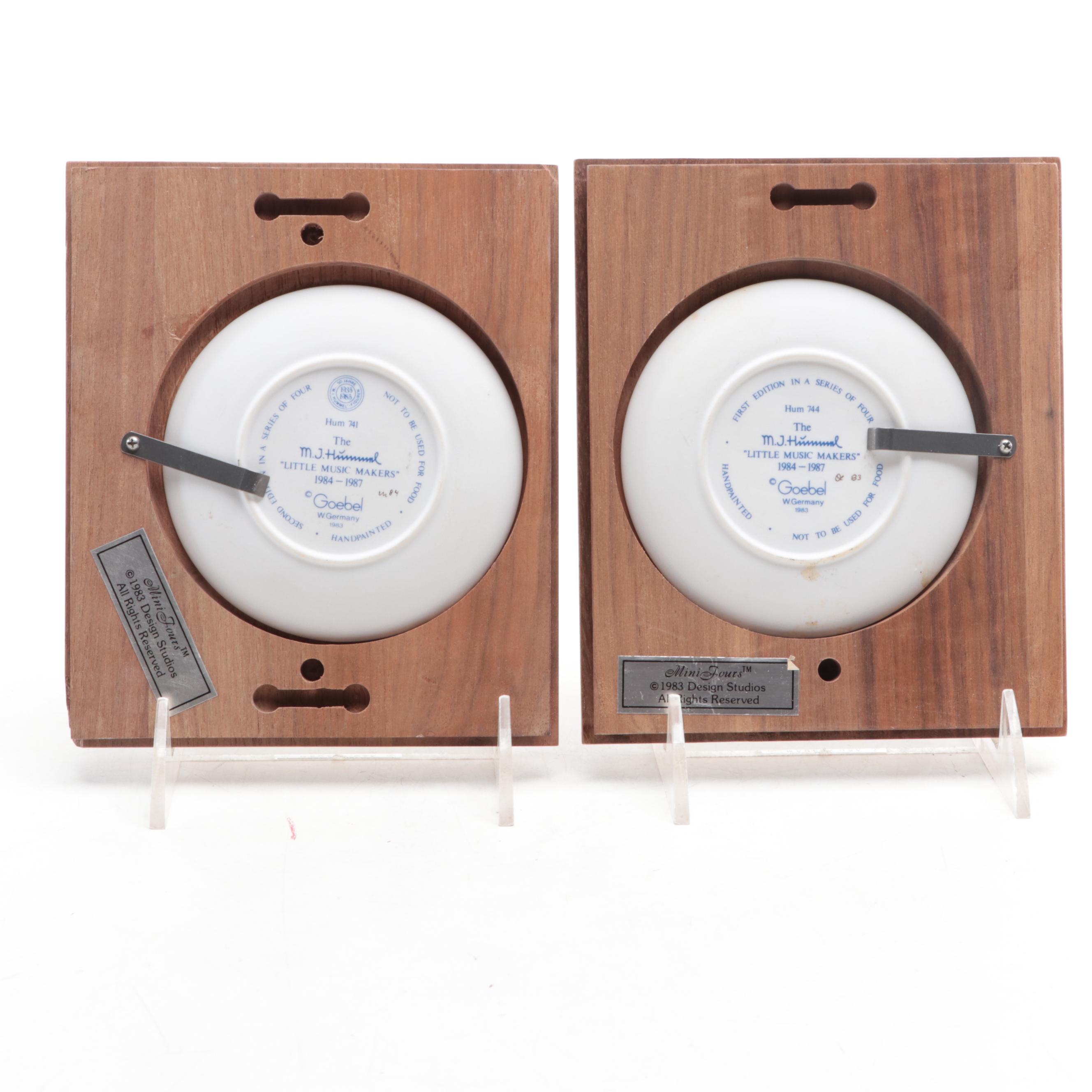 Goebel Porcelain Annual Bells and Wooden Wall Plaques