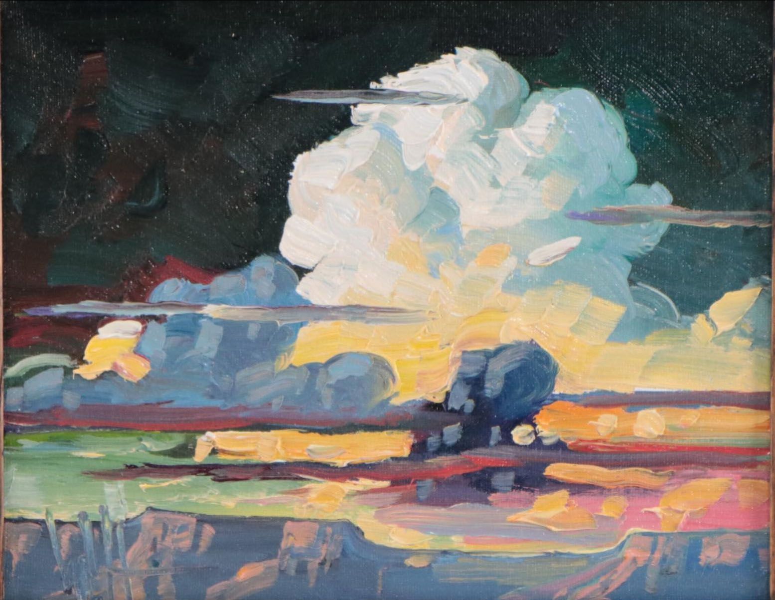 William Hawkins Nocturne Landscape Oil Painting, 2023